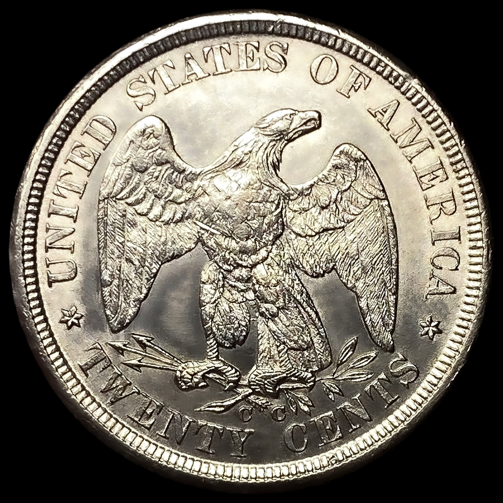 1875-CC Twenty Cent Piece - 2