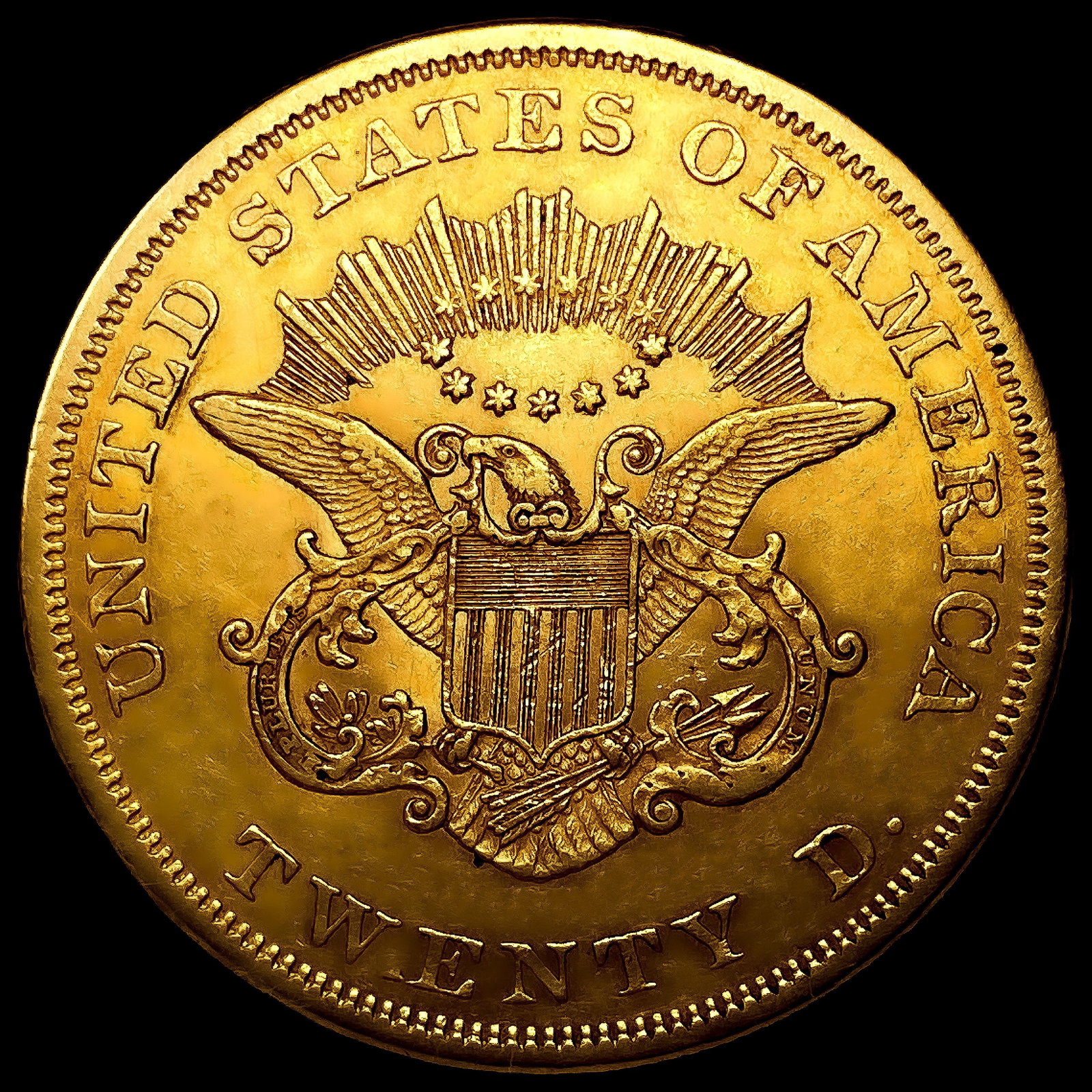 1863 $20 Gold Double Eagle - 2