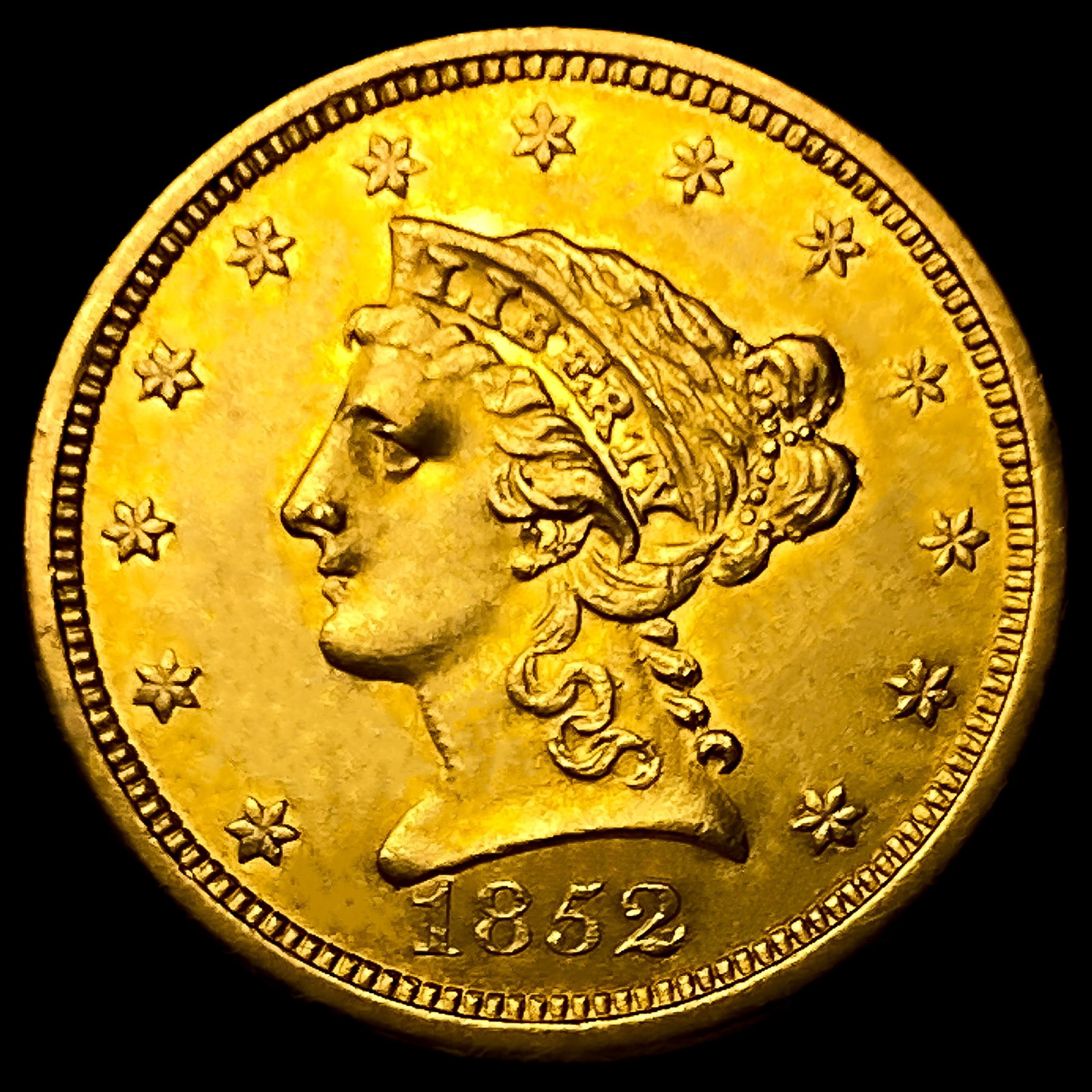 1852-O $2.50 Gold Quarter Eagle: 1852-O $2.50 Gold Quarter Eagle
