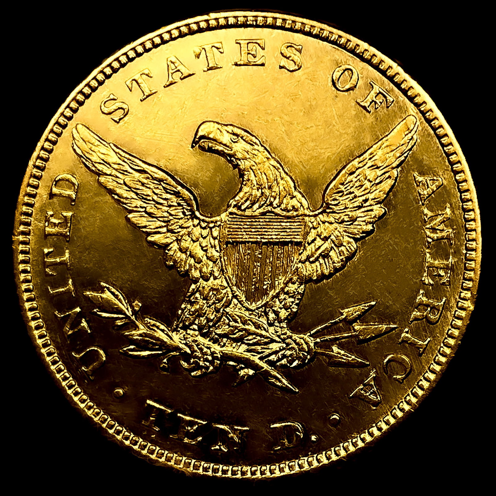 1863 $10 Gold Eagle - 2