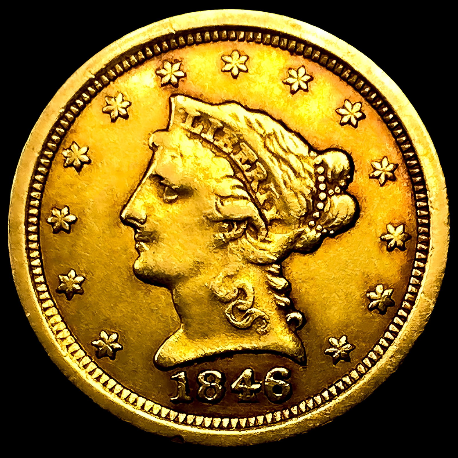 1846-O $2.50 Gold Quarter Eagle: 1846-O $2.50 Gold Quarter Eagle
