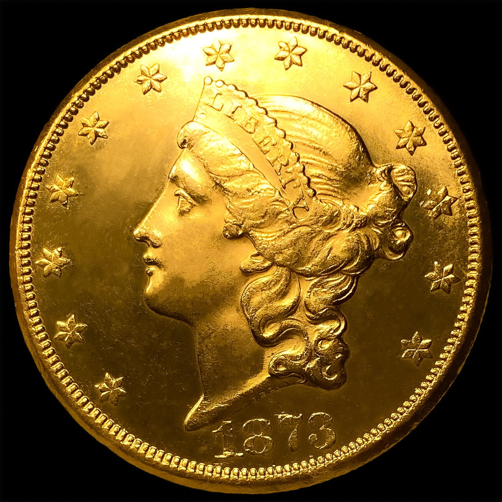 1873-CC $20 Gold Double Eagle: 1873-CC $20 Gold Double Eagle