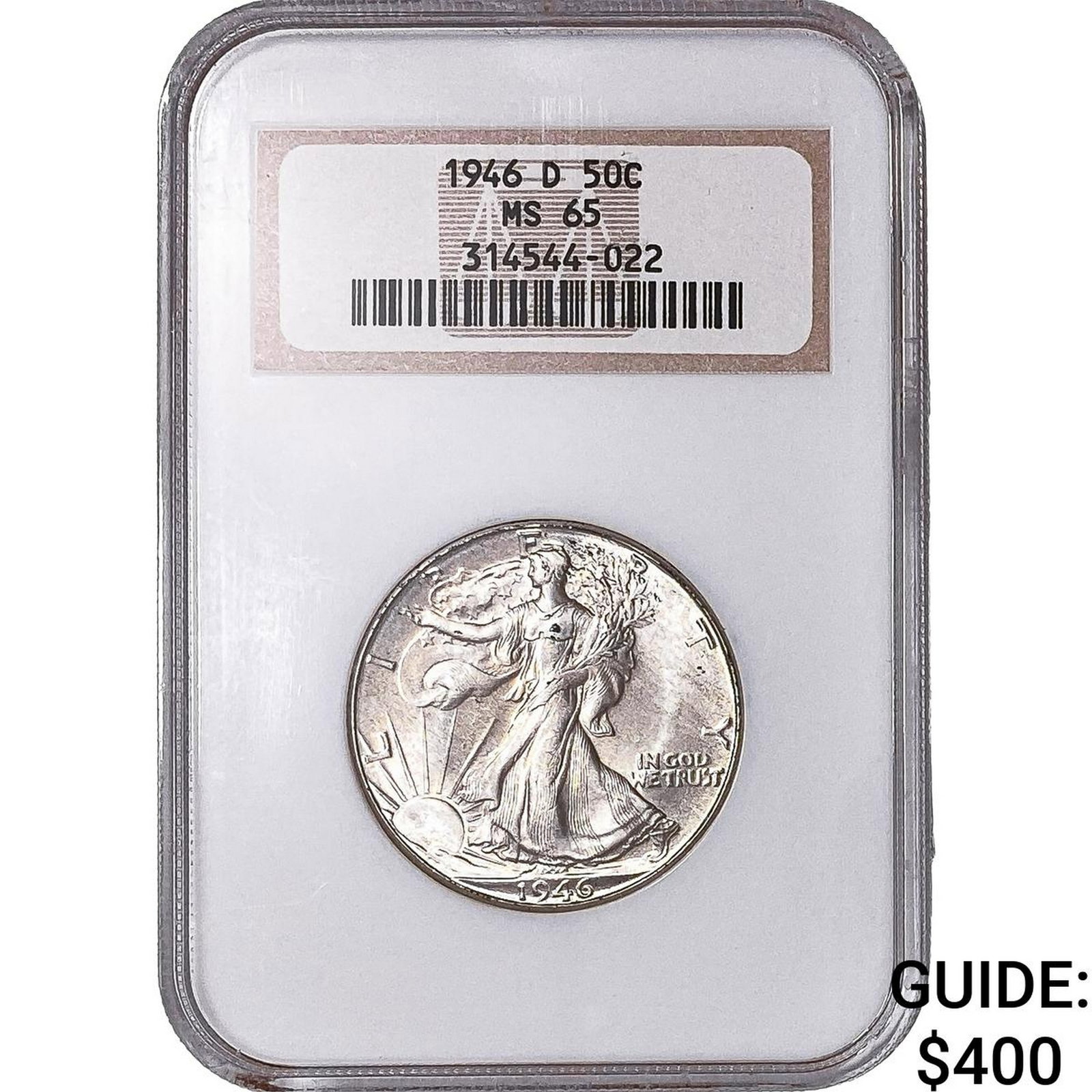 1946-D Walking Liberty Half Dollar NGC MS65 (1 of 2)