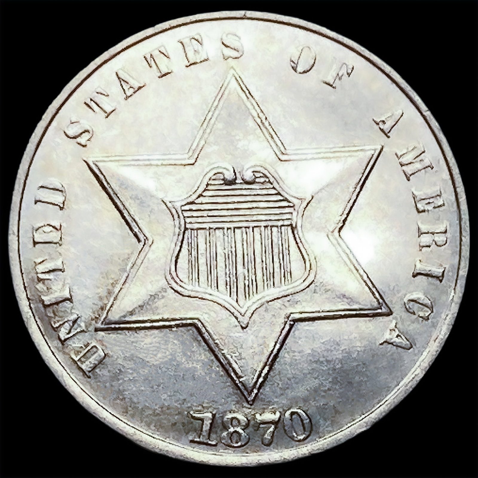 1870 Silver Three Cent: 1870 Silver Three Cent
