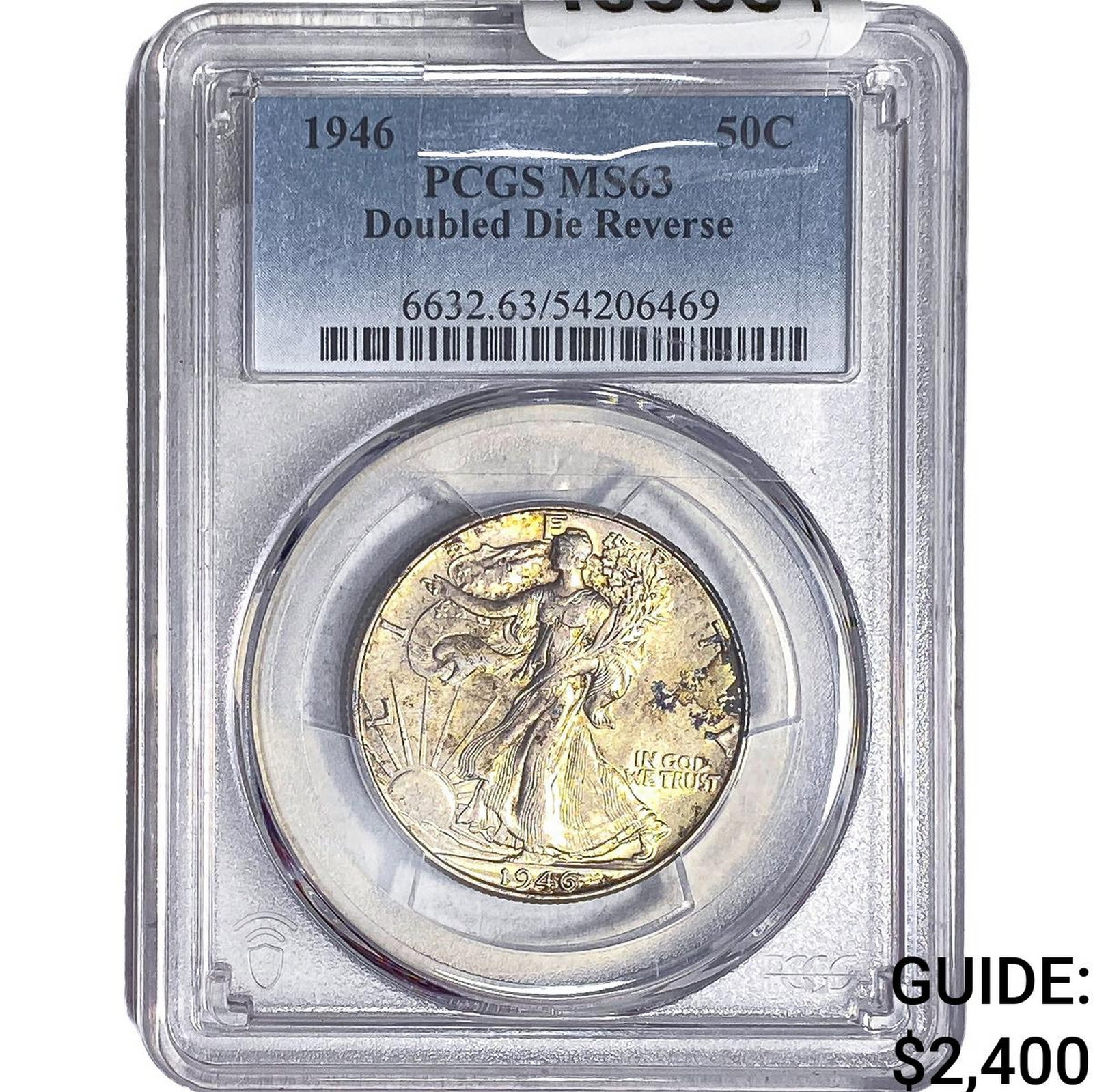 1946 Walking Liberty Half Dollar PCGS MS63 DDR: 1946 Walking Liberty Half Dollar PCGS MS63 DDR