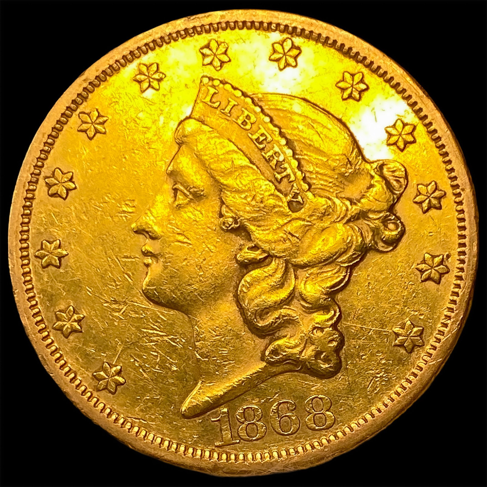 1868 $20 Gold Double Eagle: 1868 $20 Gold Double Eagle