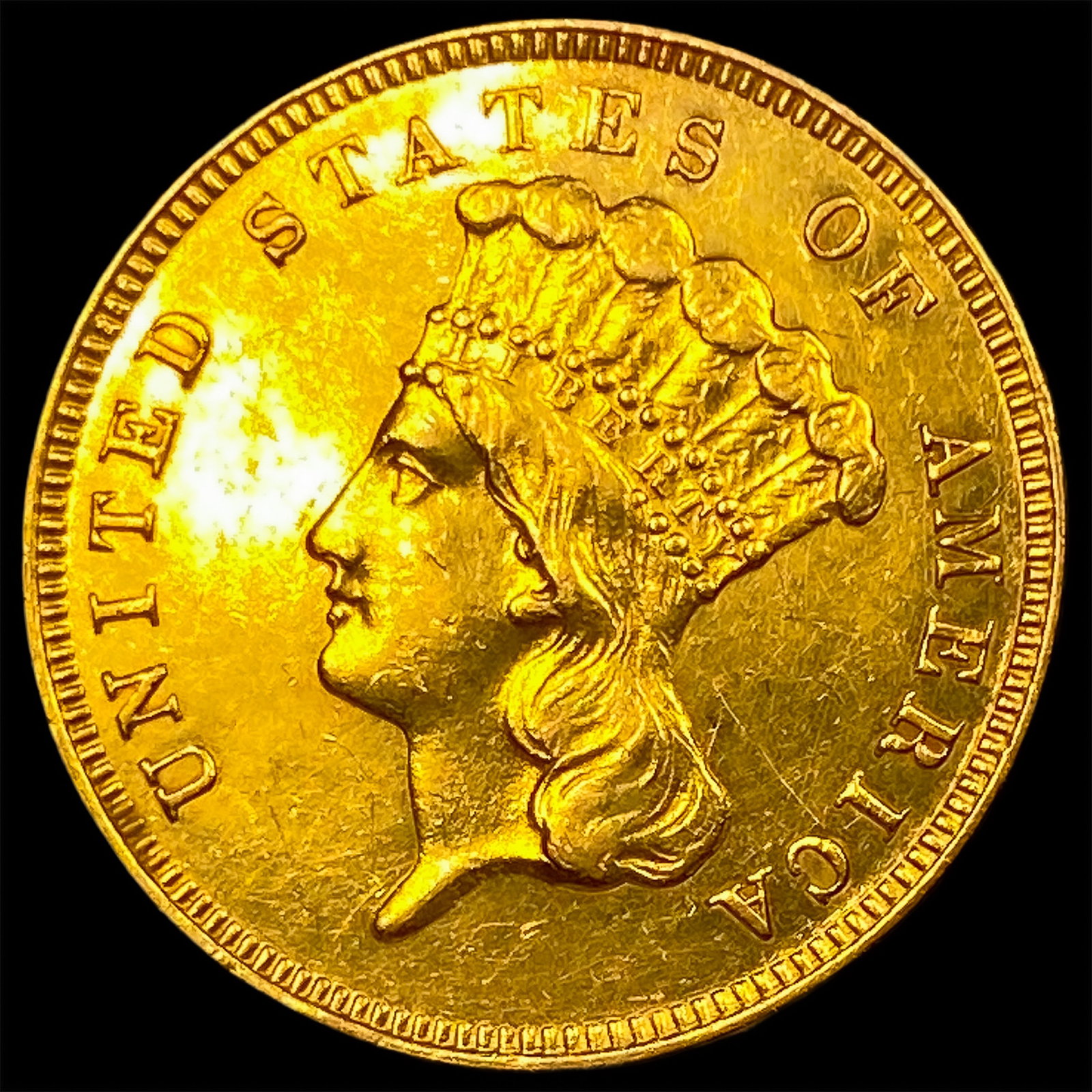 1867 $3 Gold Piece: 1867 $3 Gold Piece