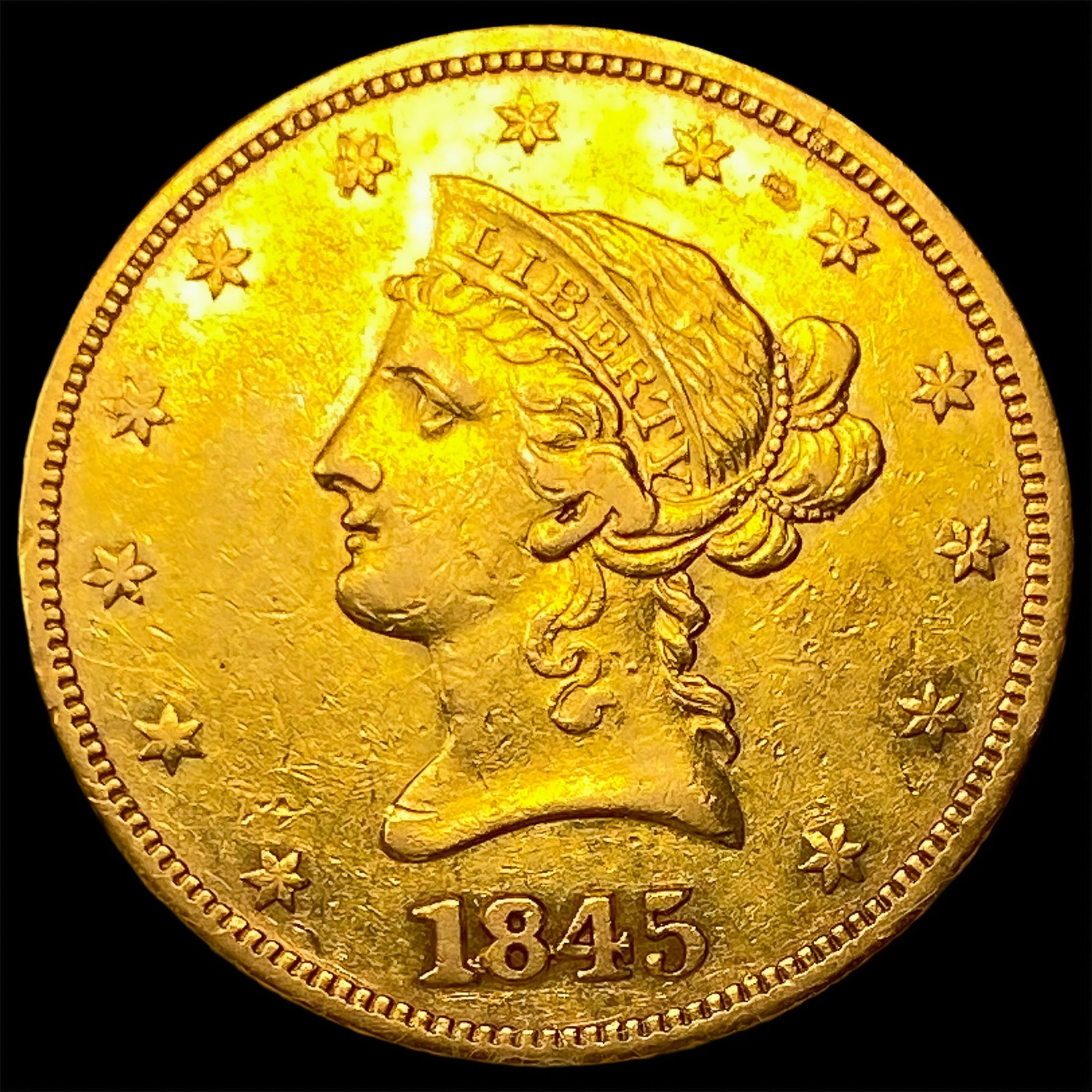 1845 $10 Gold Eagle (1 of 2)