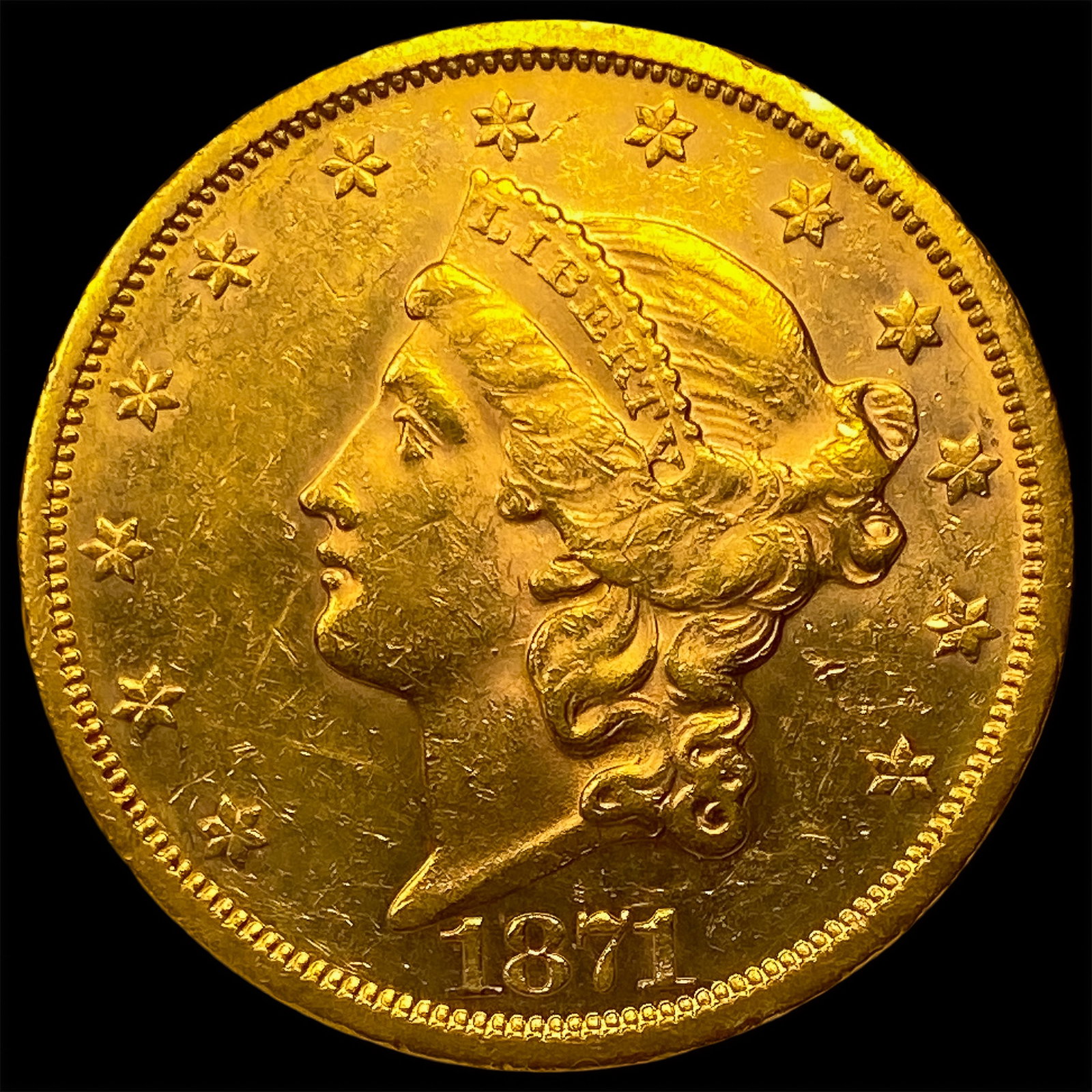 1871-S $20 Gold Double Eagle: 1871-S $20 Gold Double Eagle