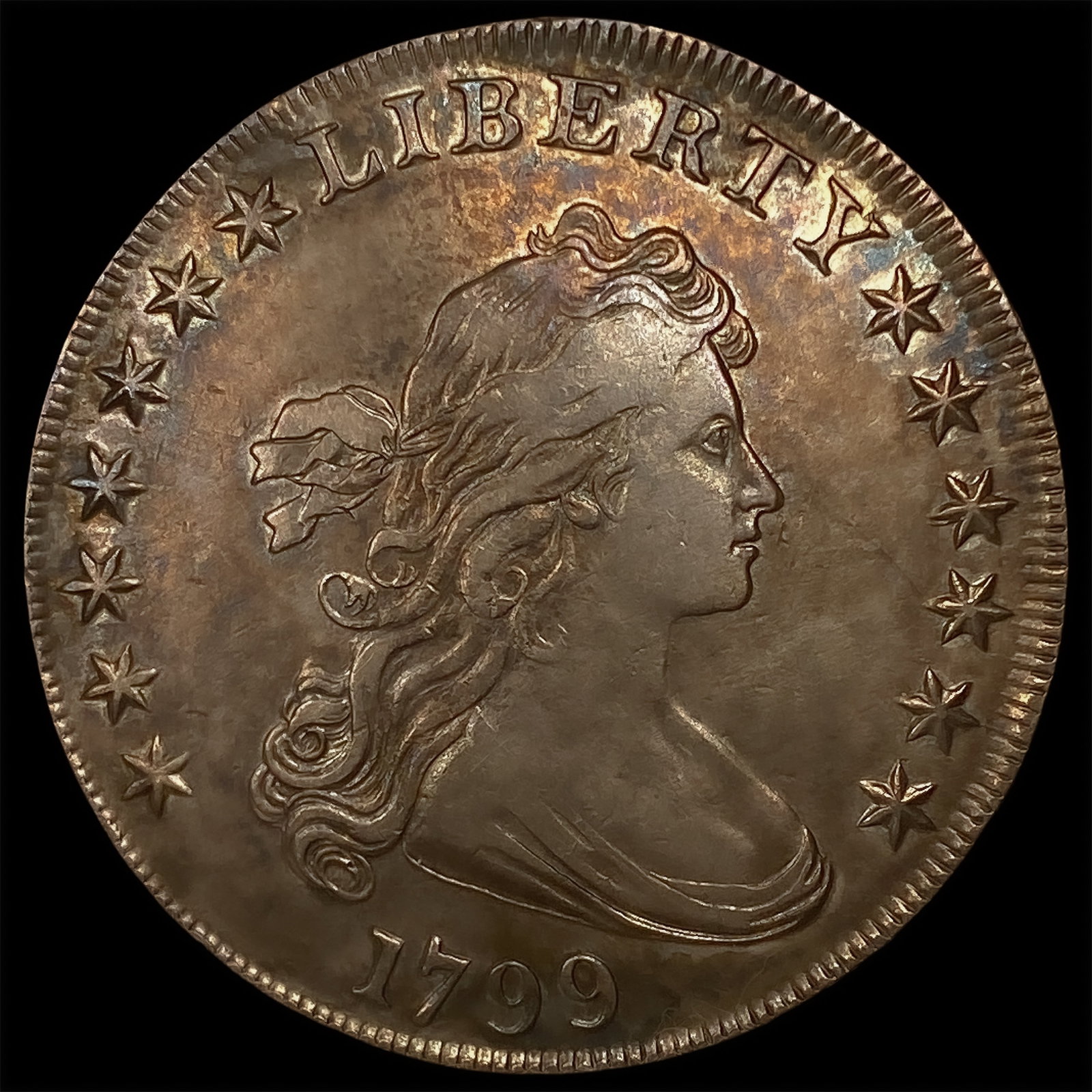 1799 B-8, BB-165 Draped Bust Dollar (1 of 2)