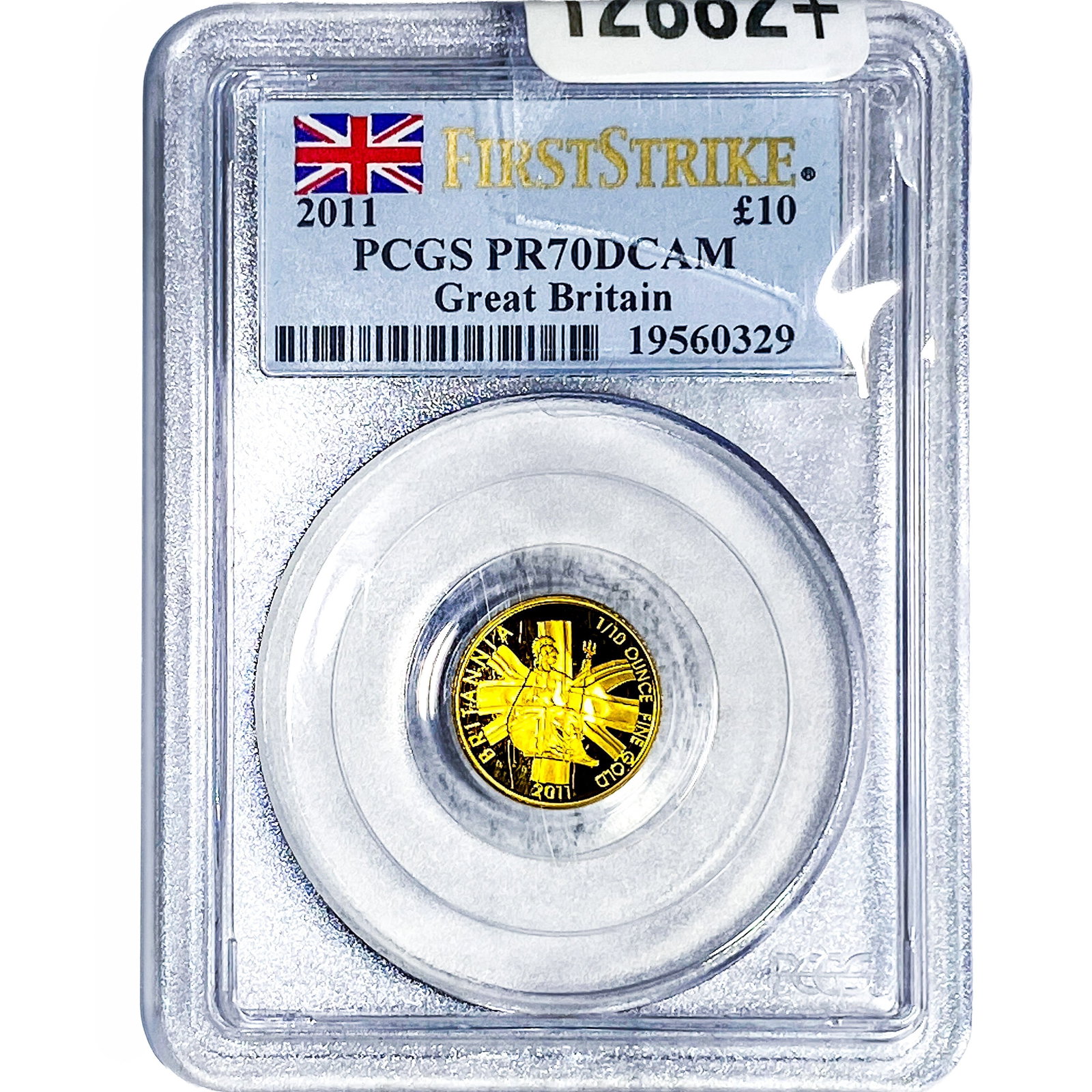 2011 Great Britain Gold £10 1/10oz AGW PCGS MS70 DCAM: 2011 Great Britain Gold £10 1/10oz AGW PCGS MS70 DCAM