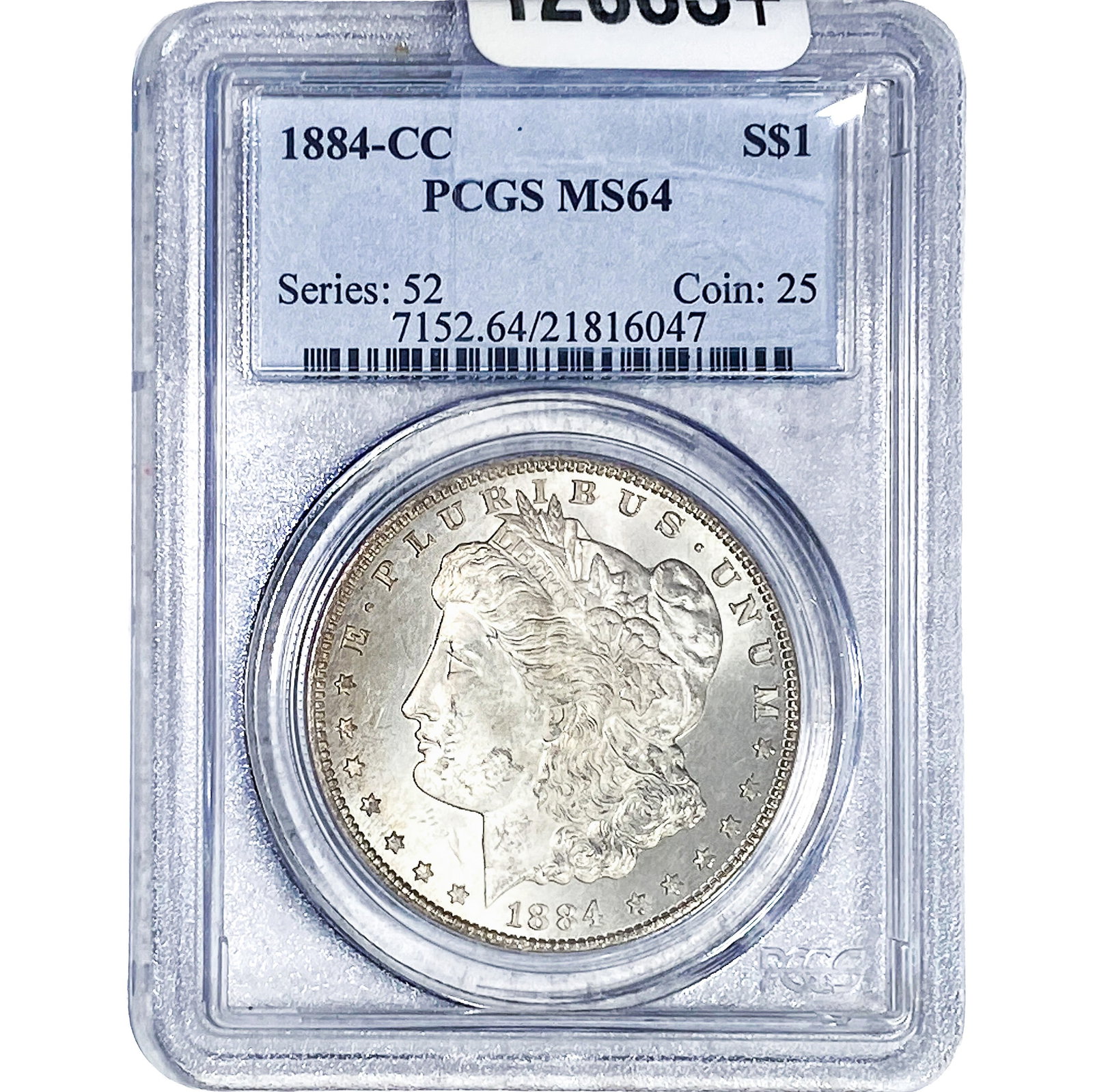 1884-CC Morgan Silver Dollar PCGS MS64: 1884-CC Morgan Silver Dollar PCGS MS64