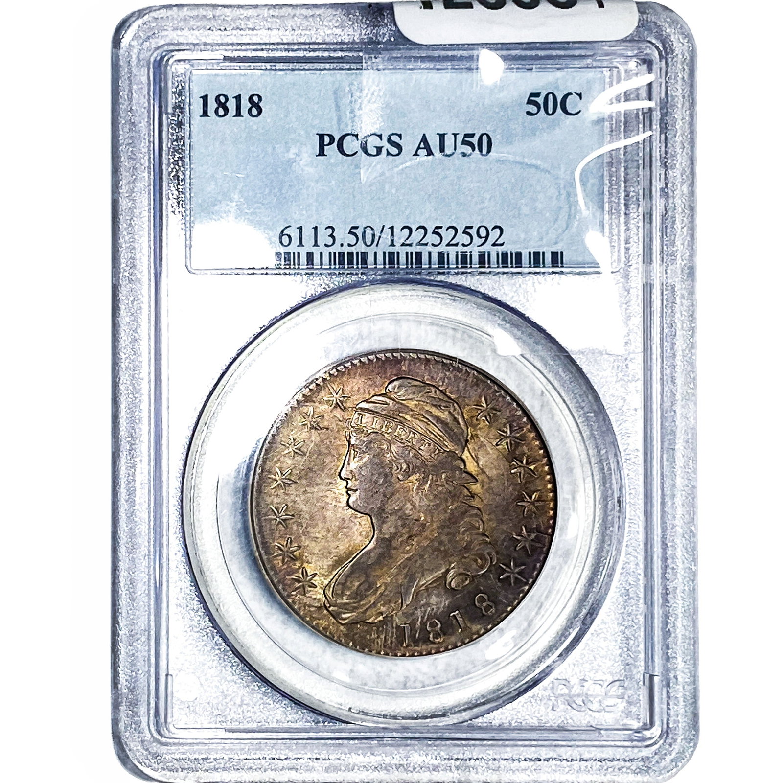 1818 Capped Bust Half Dollar PCGS AU50 (1 of 4)