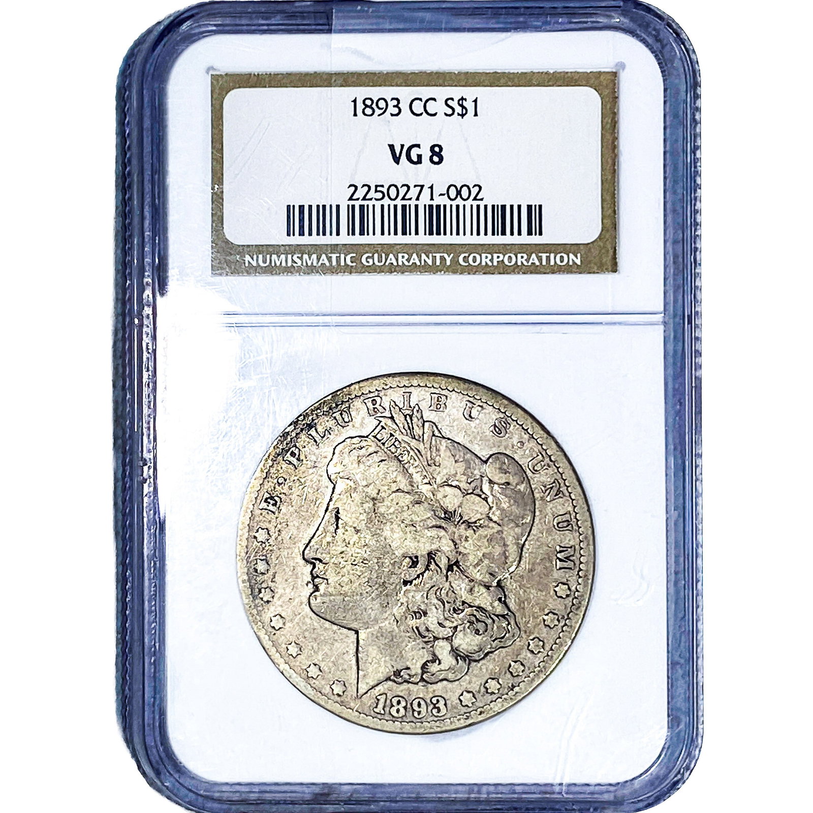 1893-CC Morgan Silver Dollar NGC VG8 (1 of 4)