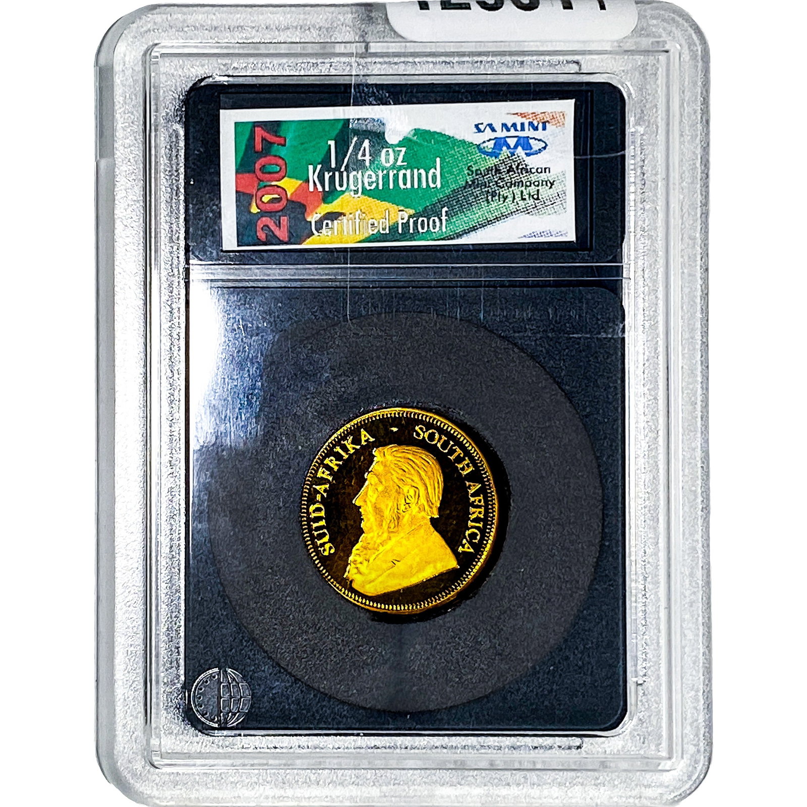 2007 South Africa Gold 1/4 Krugerrand 1/4oz AGW: 2007 South Africa Gold 1/4 Krugerrand 1/4oz AGW