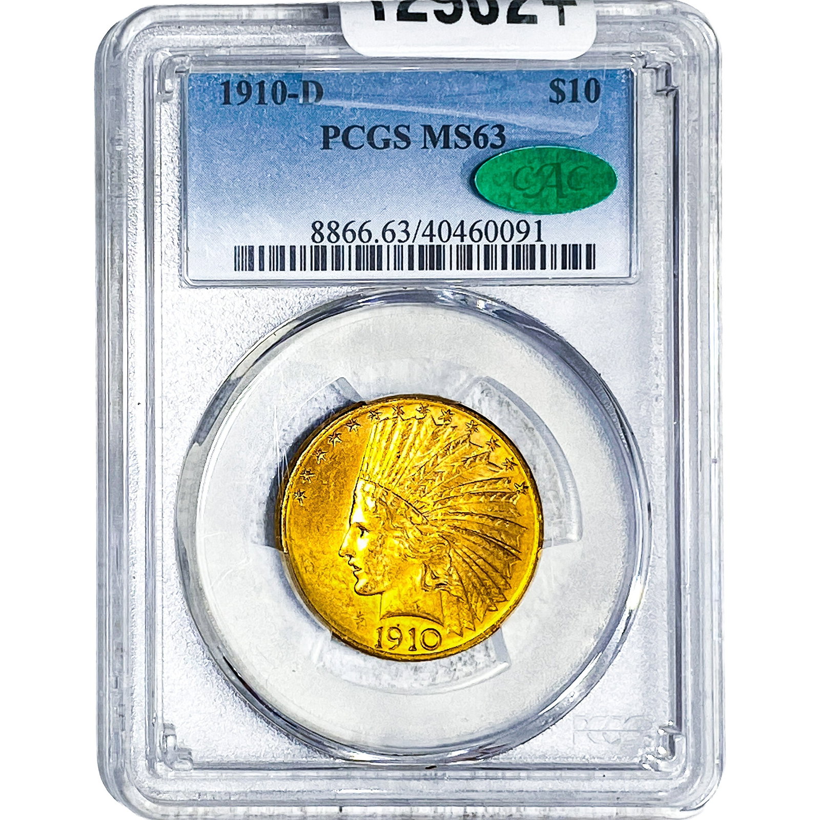 1910-D CAC $10 Gold Eagle PCGS MS63 (1 of 4)