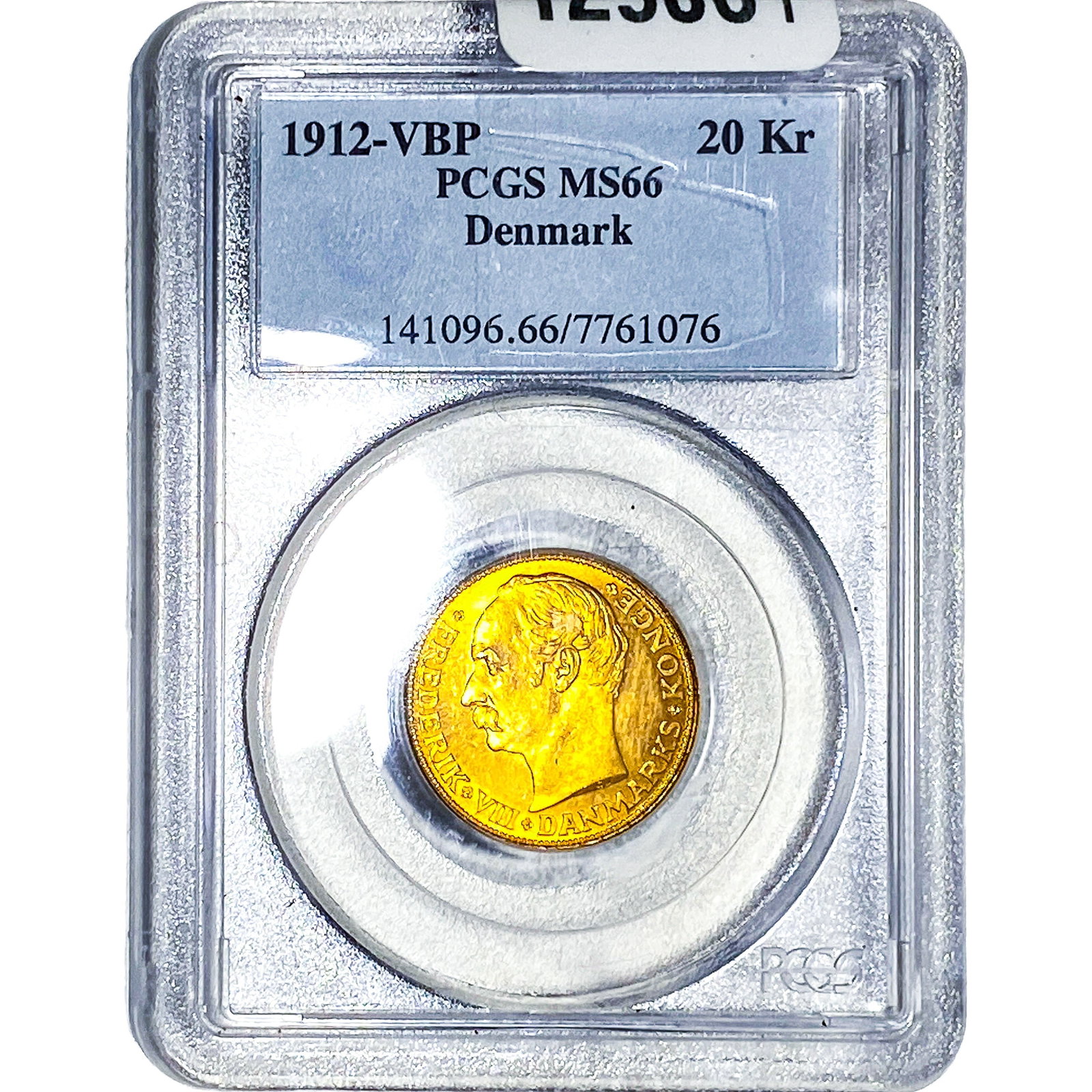 1912-VBP Denmark Gold 20 Kroner 0.2593ox AGW PCGS MS66 (1 of 4)