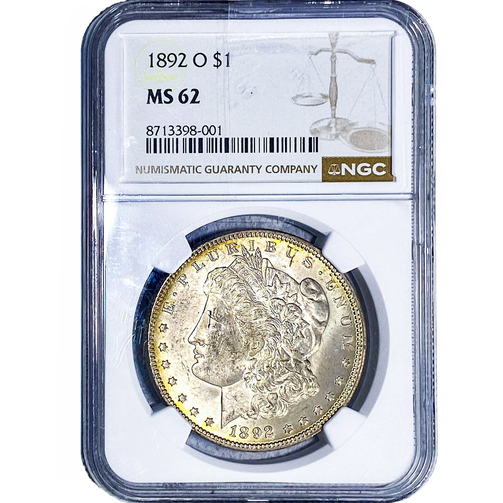 1892-O Morgan Silver Dollar NGC MS62 (1 of 4)
