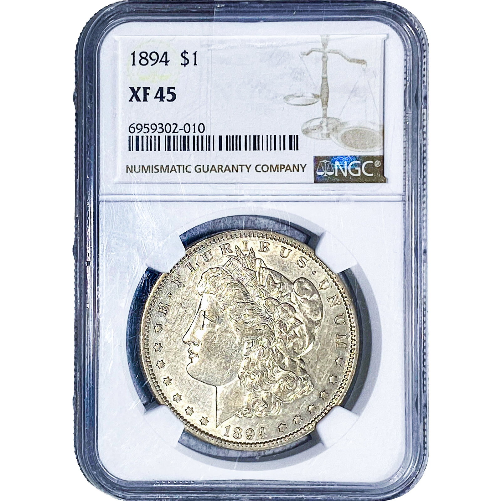1894 Morgan Silver Dollar NGC XF45: 1894 Morgan Silver Dollar NGC XF45