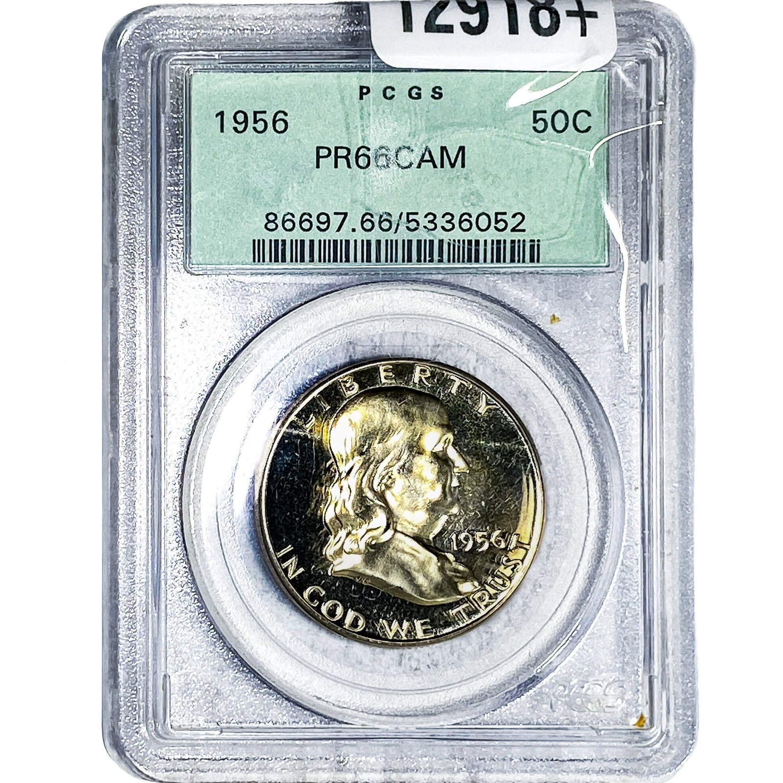 1956 Franklin Half Dollar PCGS PR66 CAM: 1956 Franklin Half Dollar PCGS PR66 CAM