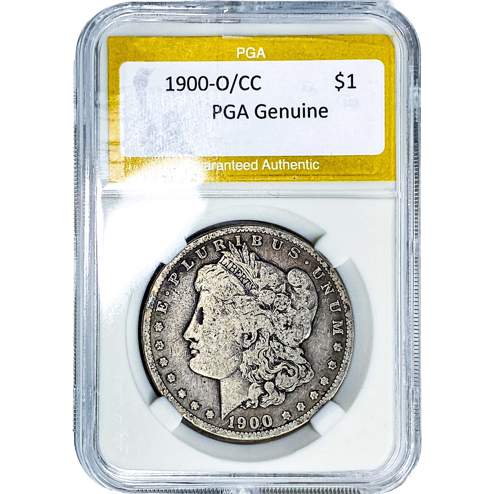 1900-O/CC Morgan Silver Dollar PGA Genuine: 1900-O/CC Morgan Silver Dollar PGA Genuine