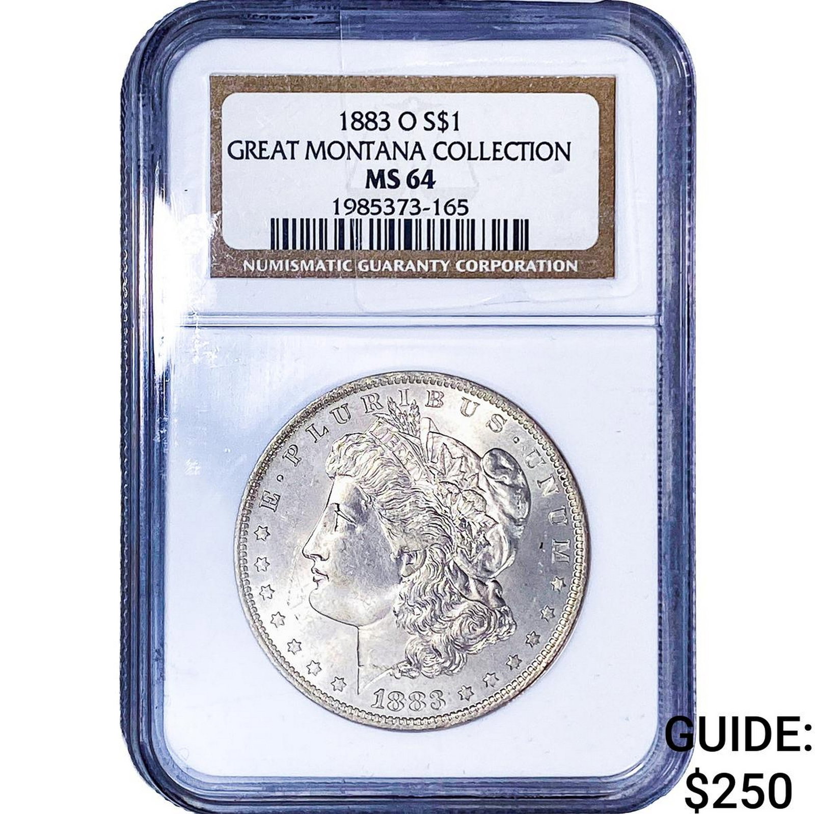 1883-O Morgan Silver Dollar NGC MS64: 1883-O Morgan Silver Dollar NGC MS64