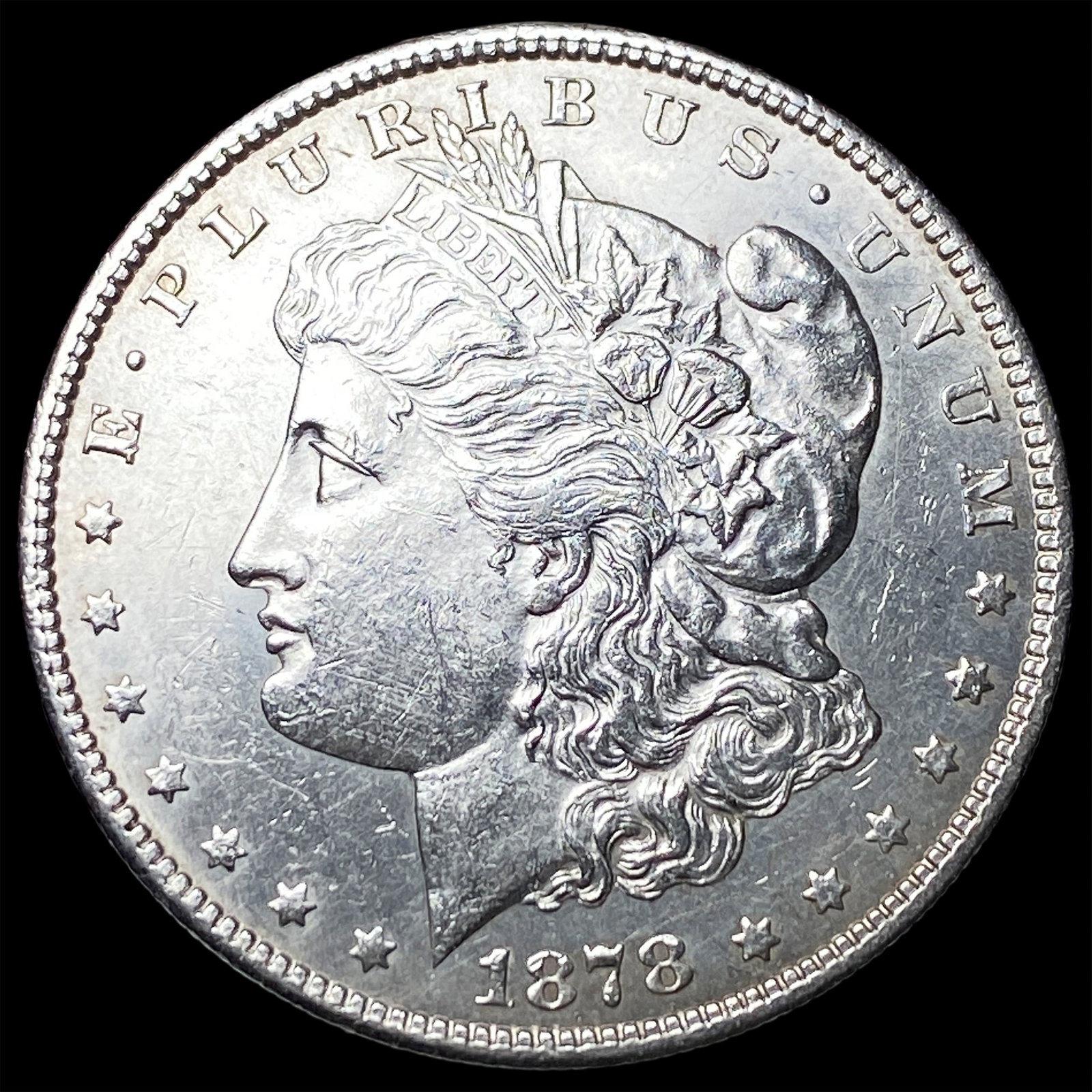 1878-S Silver Morgan Dollar CHOICE AU: 1878-S Silver Morgan Dollar CHOICE AU