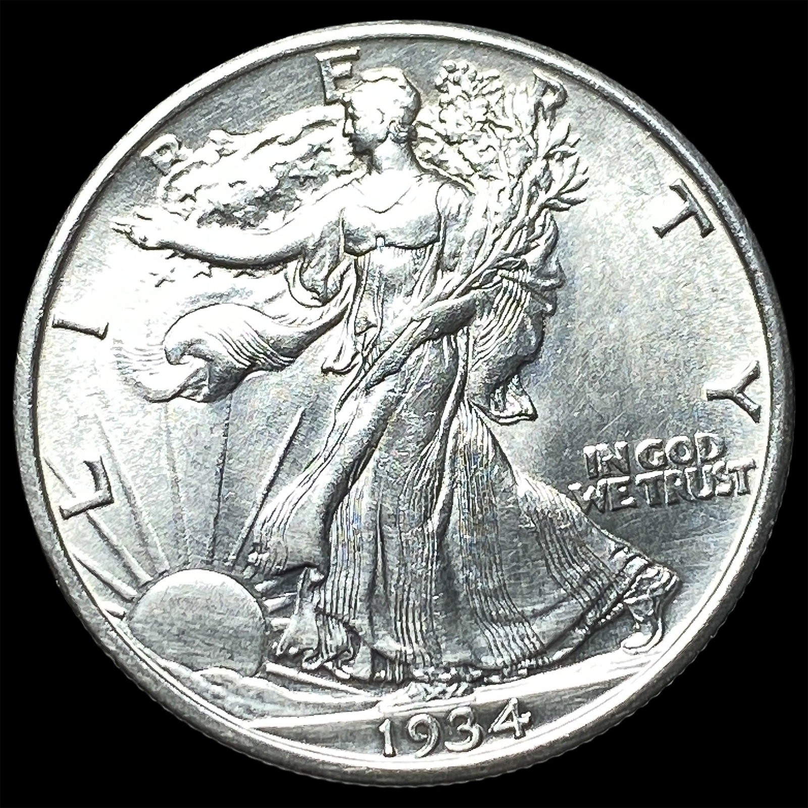 1934 Silver Walking Liberty Half Dollar UNCIRCULATED: 1934 Silver Walking Liberty Half Dollar UNCIRCULATED