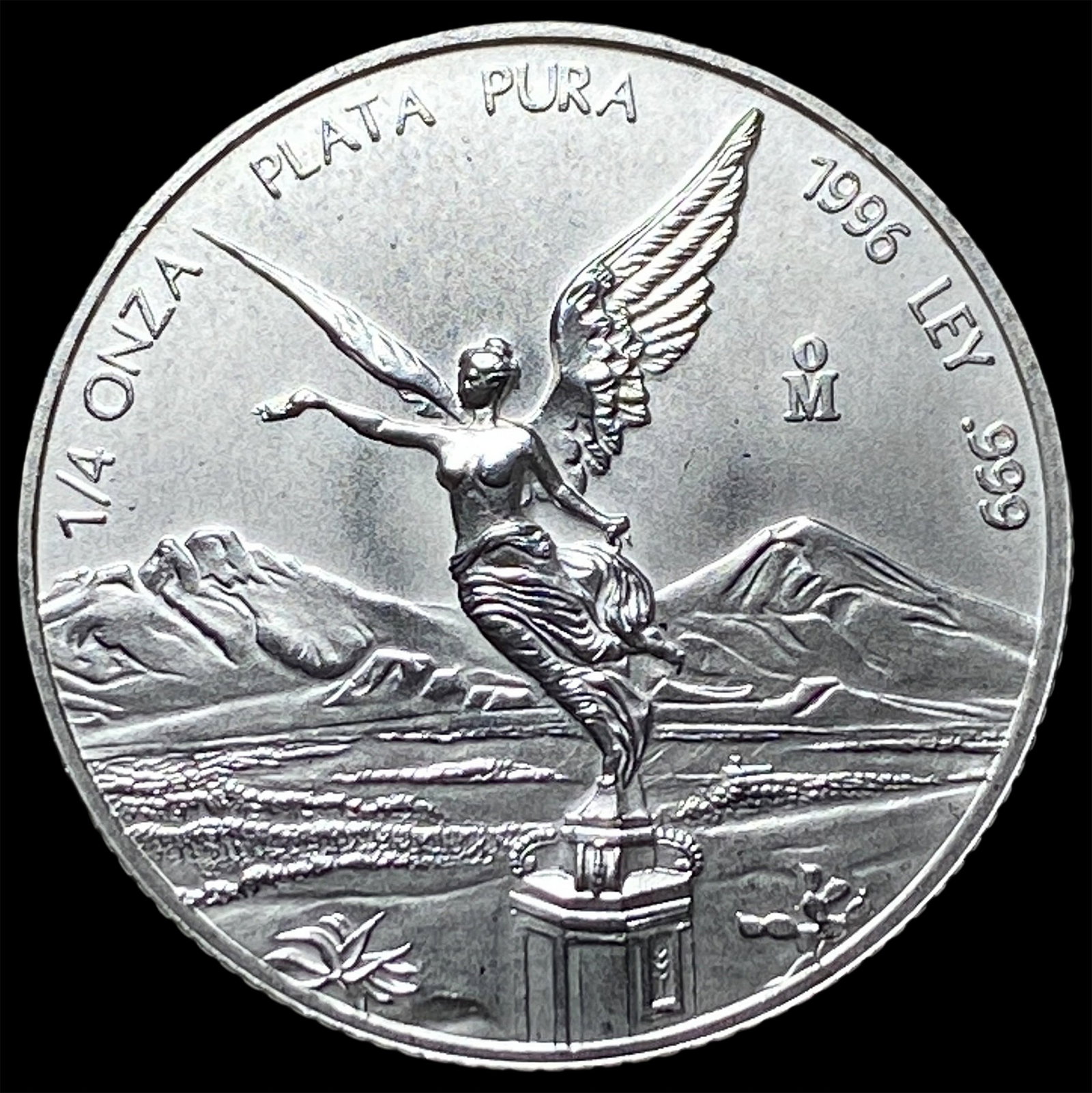 1996 Mexico 1/4oz Silver Libertad SUPERB GEM BU: 1996 Mexico 1/4oz Silver Libertad SUPERB GEM BU