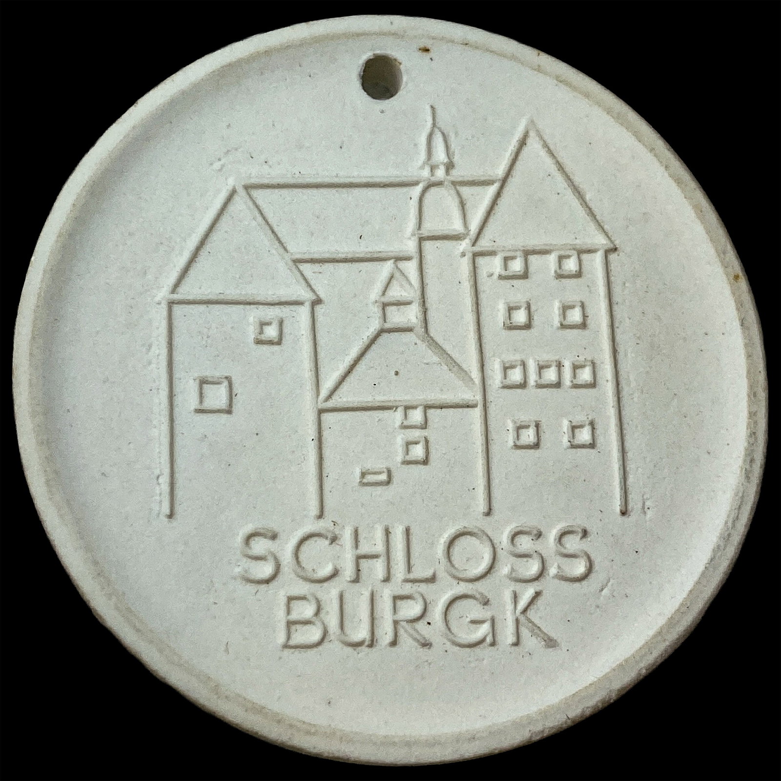 1967-1976 Germany Porcelain Burgk Castle Medal (1 of 2)