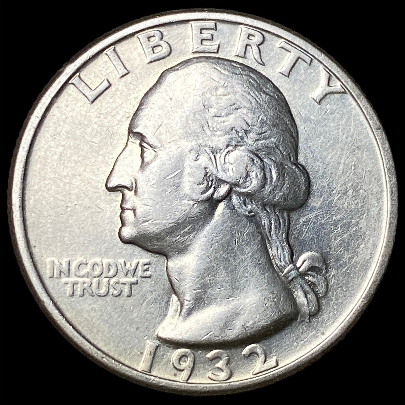 1932 Silver Washington Quarter CLOSELY UNCIRCULATED: 1932 Silver Washington Quarter CLOSELY UNCIRCULATED