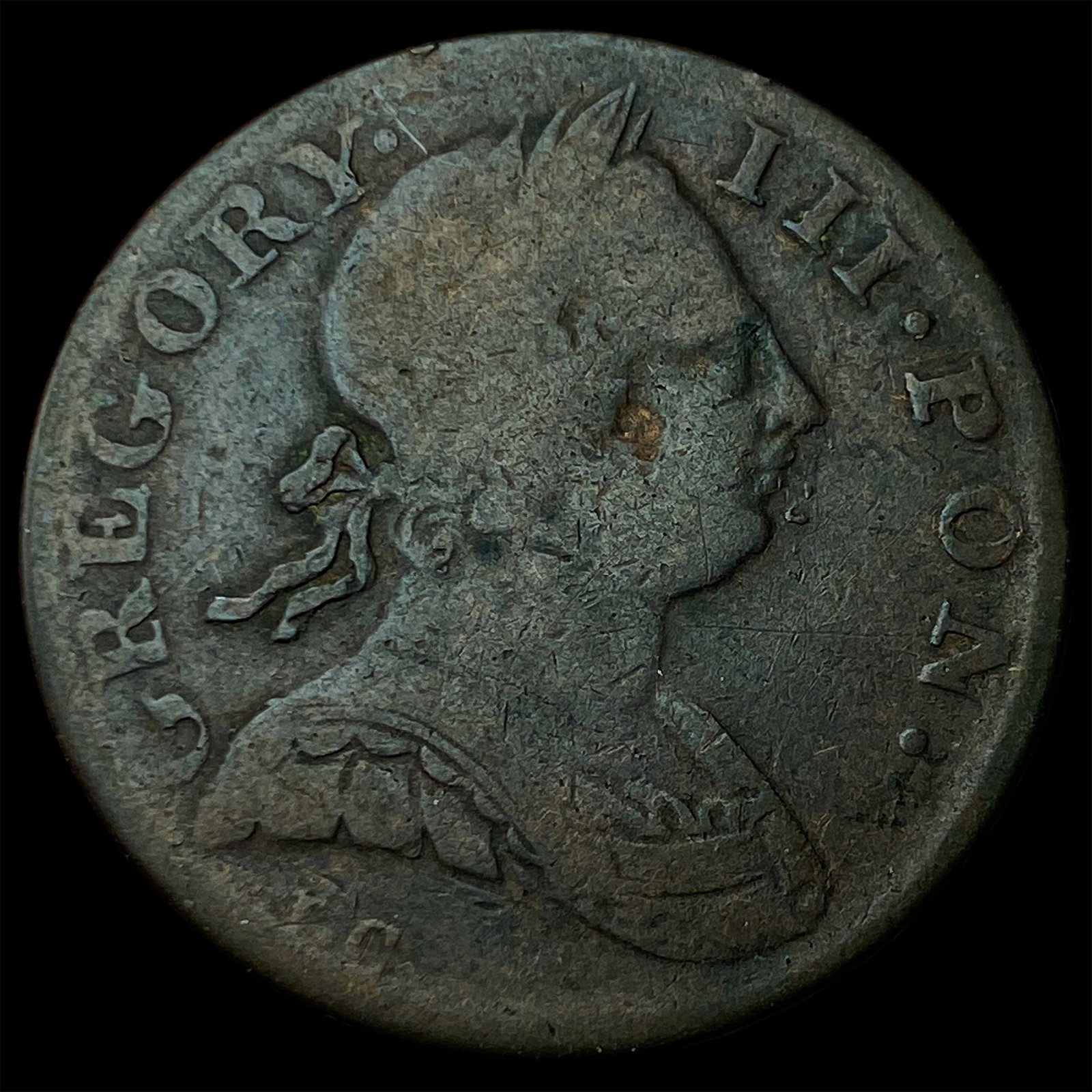 1771 Great Britain Copper 1/2 Penny (1 of 2)