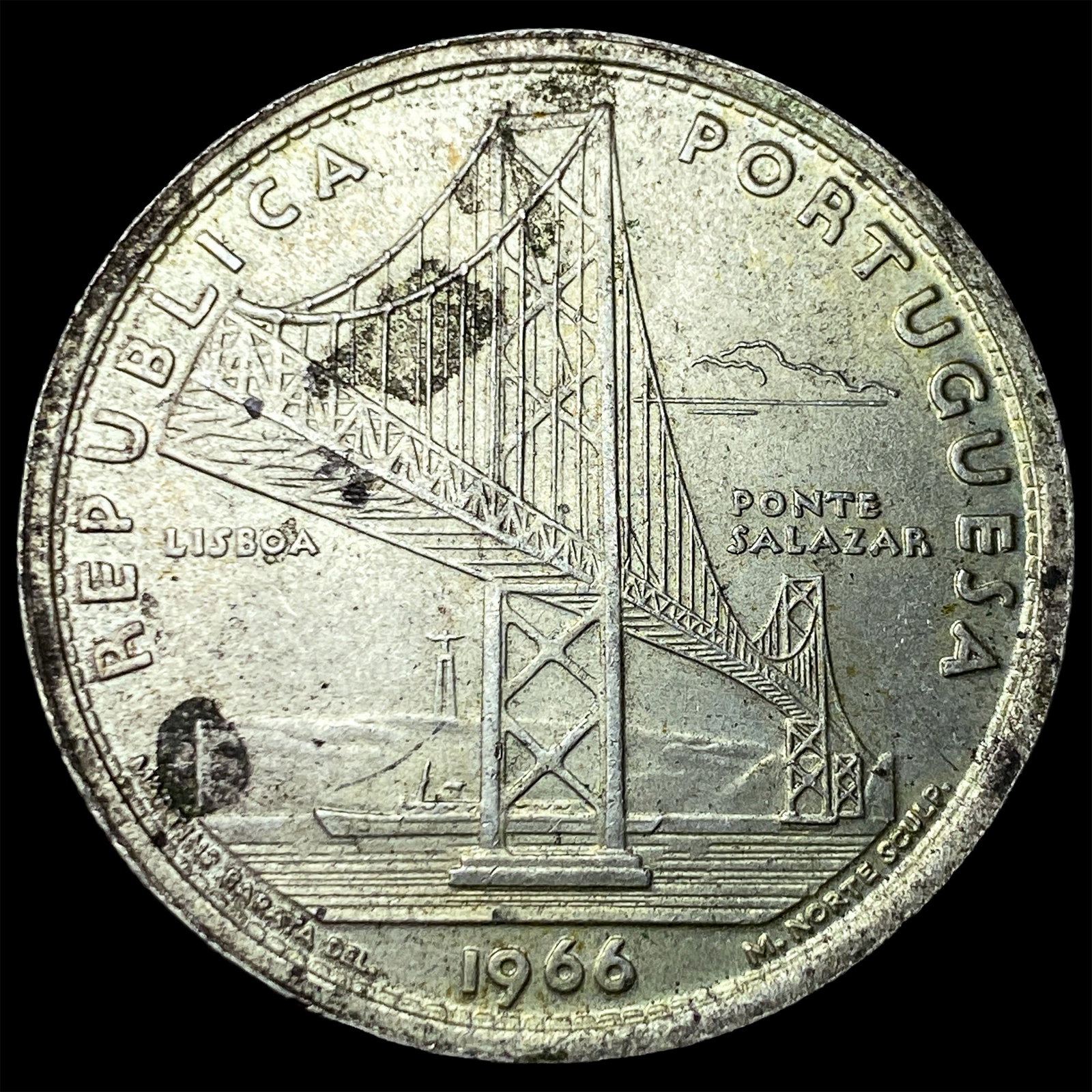 1966 Portugal Silver 20 Escudos (1 of 2)