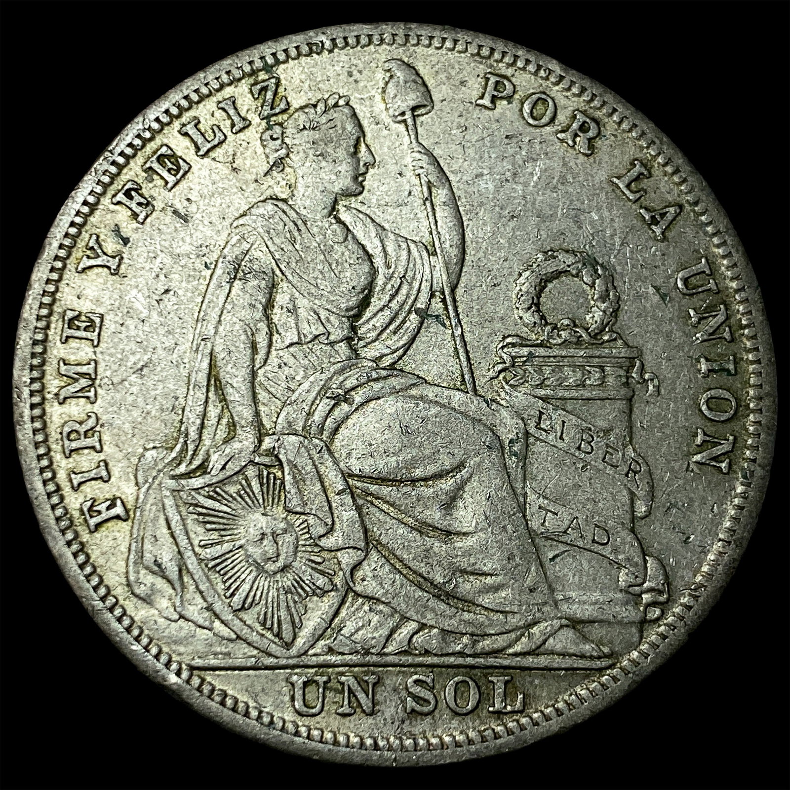 1926 Peru Silver 1 Sol .4019oz ASW (1 of 2)