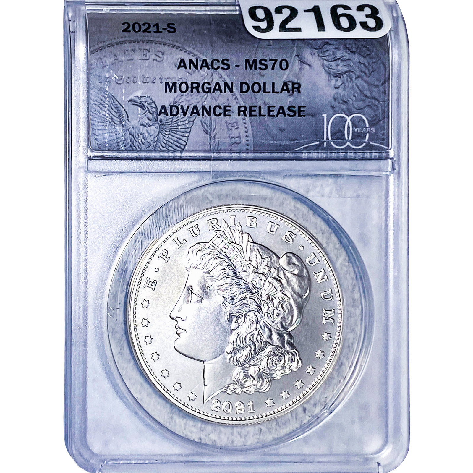 2021-S Morgan Silver Dollar ANACS MS70: 2021-S Morgan Silver Dollar ANACS MS70