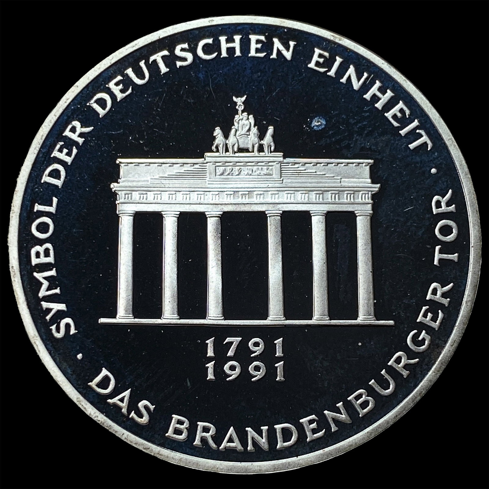 1991A Germany Silver 10 Mark Proof: 1991A Germany Silver 10 Mark Proof