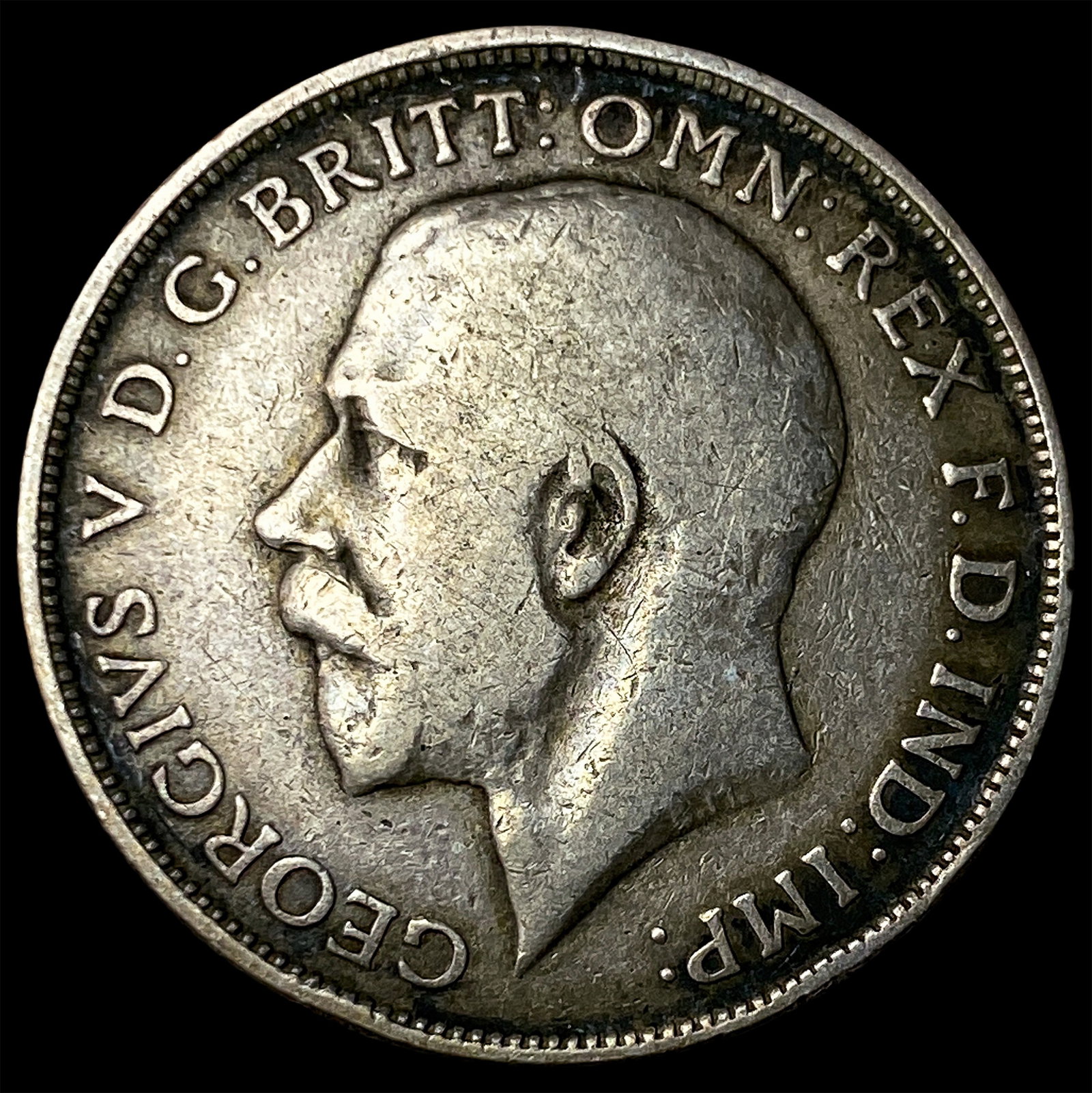 1914 Great Britain Silver 1 Florin: 1914 Great Britain Silver 1 Florin