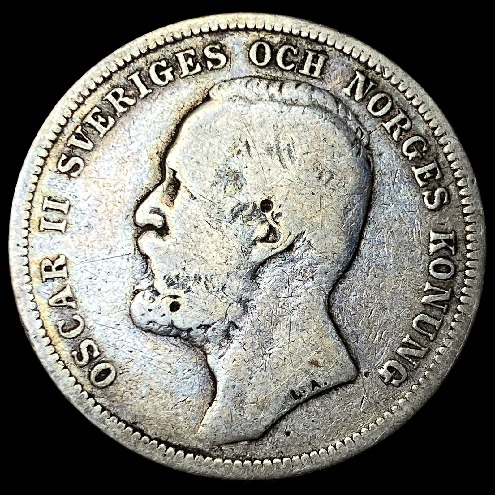 1898 Sweden Oscar II Silver Krona: 1898 Sweden Oscar II Silver Krona