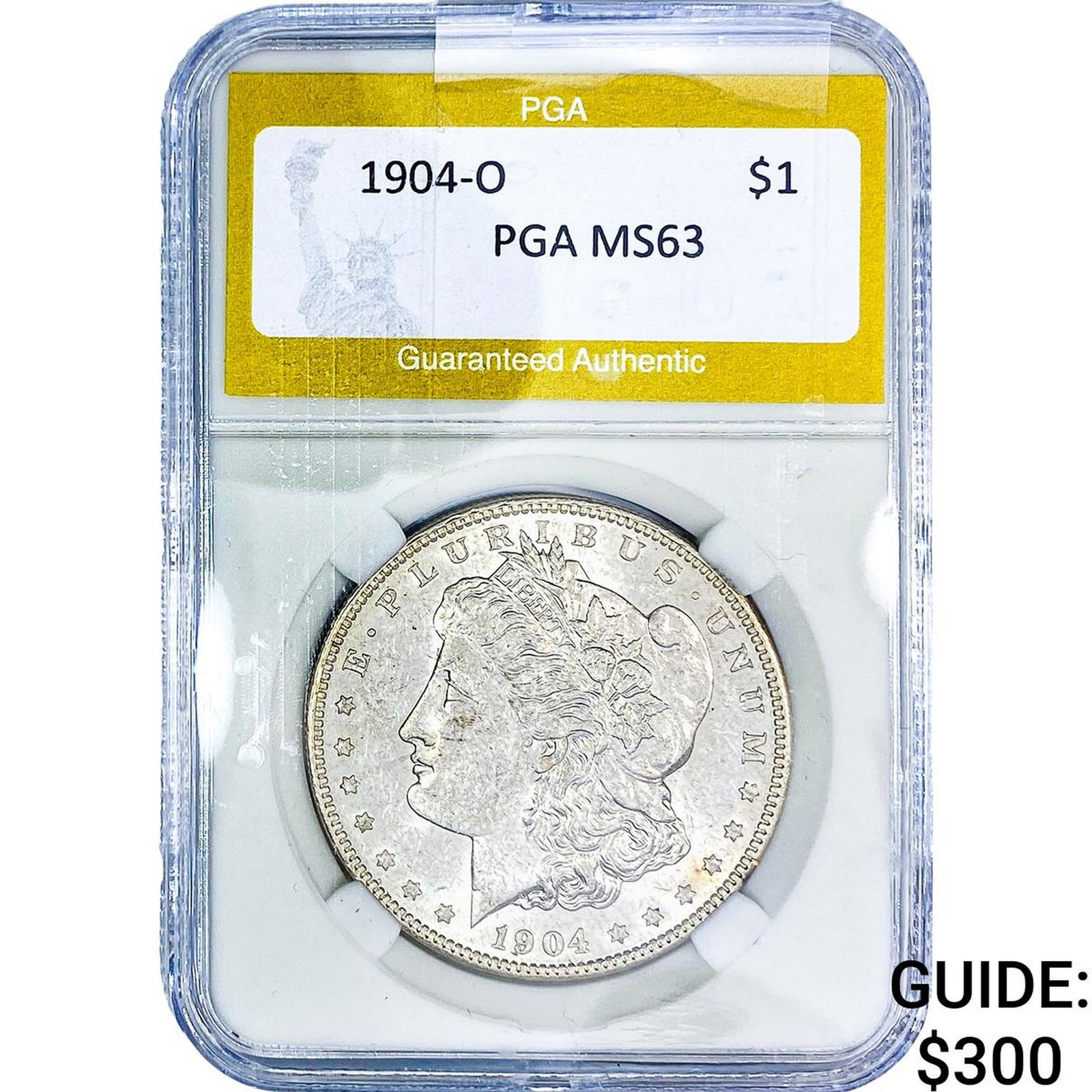 1904-O Morgan Silver Dollar PGA MS63: 1904-O Morgan Silver Dollar PGA MS63