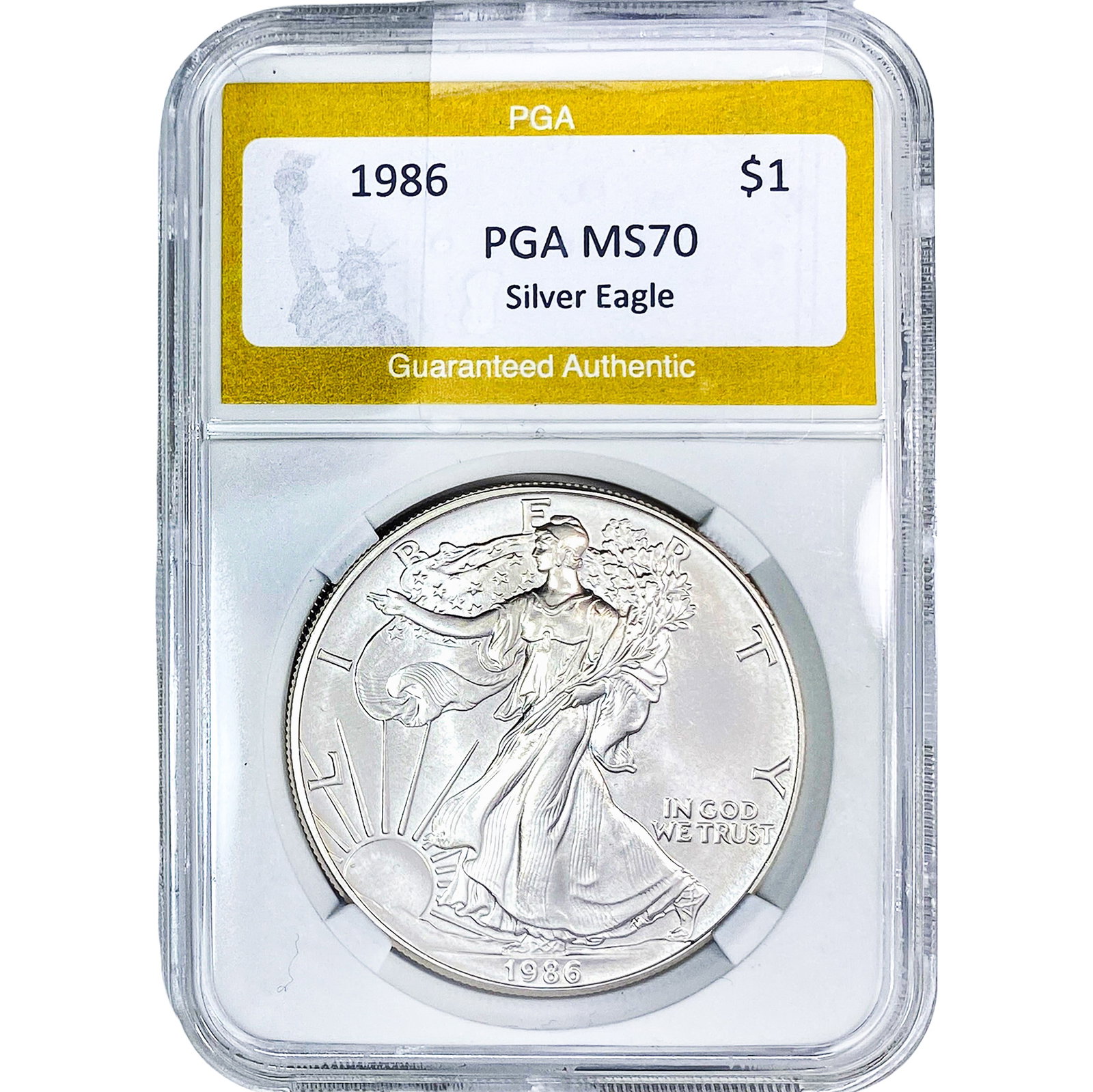 1986 Silver Eagle PGA MS70: 1986 Silver Eagle PGA MS70