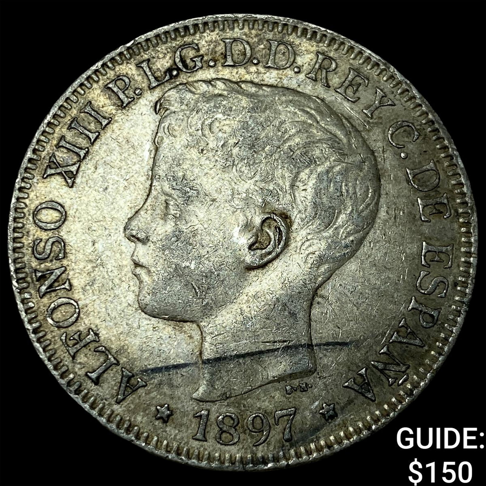 1897 Philippines Silver 1 Peso (1 of 2)