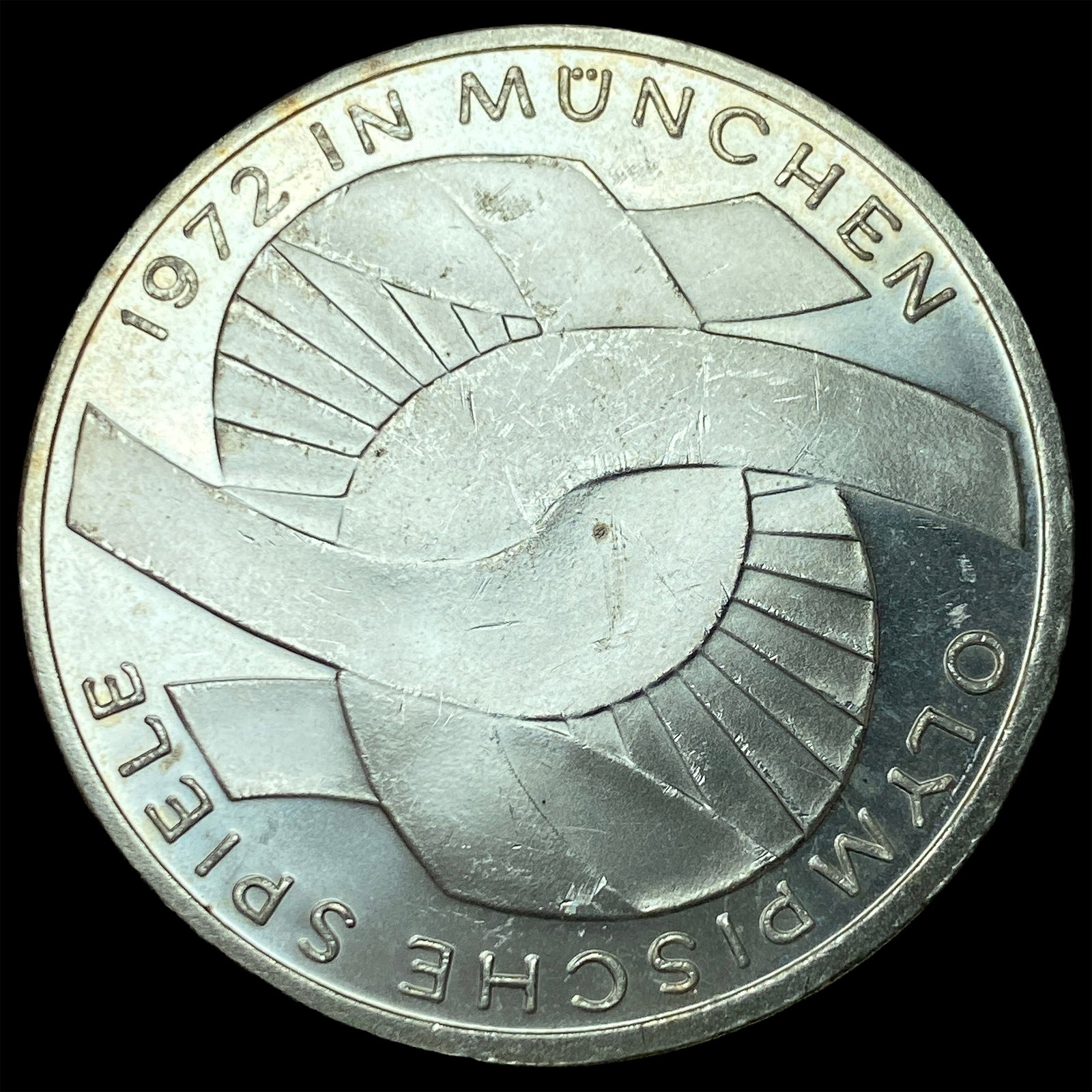 1972F Germany Silver 10 Mark - Olympics: 1972F Germany Silver 10 Mark - Olympics