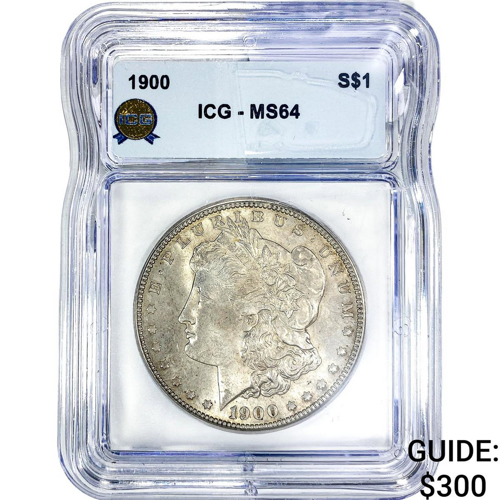 1900 Morgan Silver Dollar ICG MS64: 1900 Morgan Silver Dollar ICG MS64