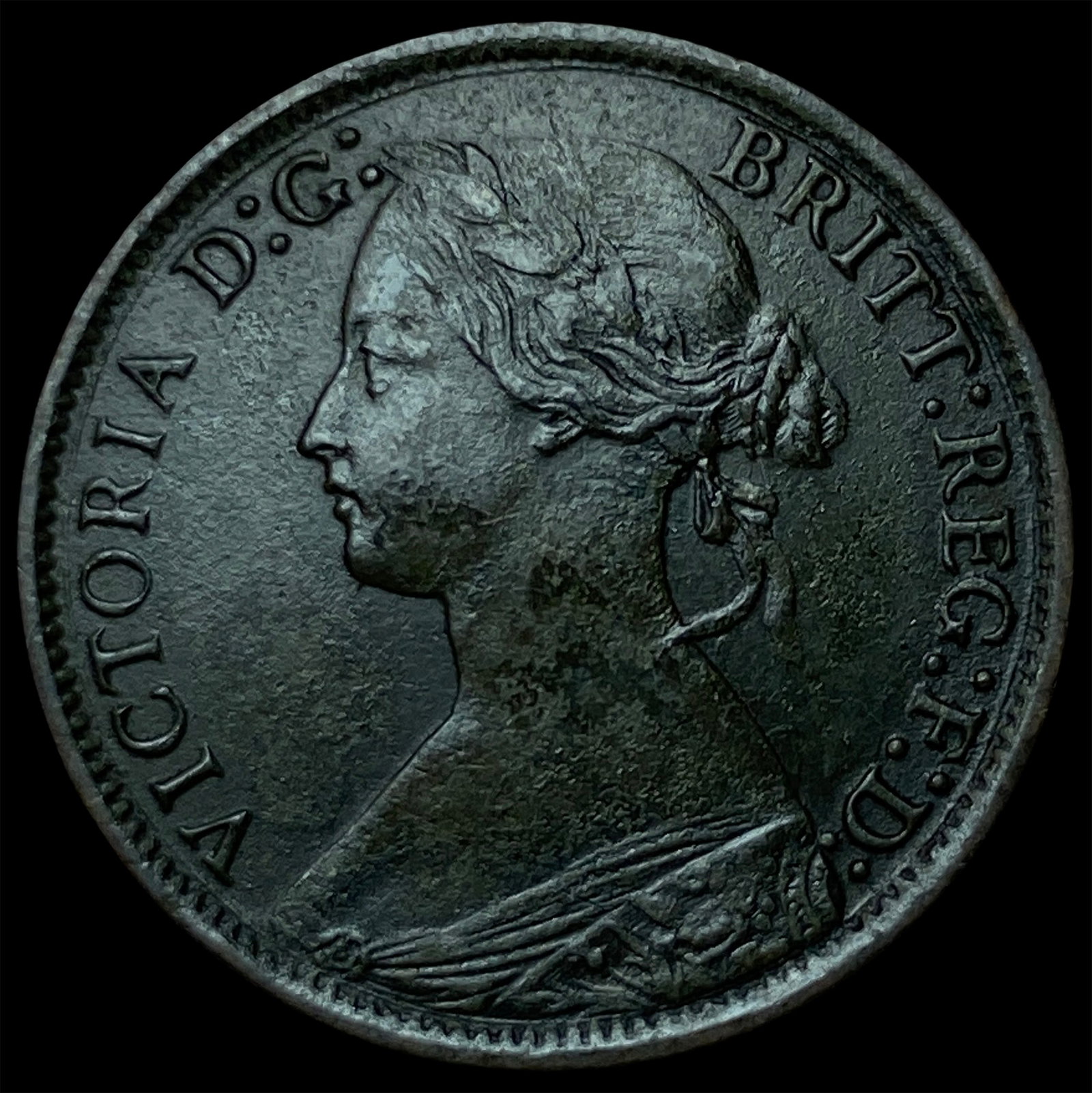 1867 Great Britain Bronze Farthing (1 of 2)
