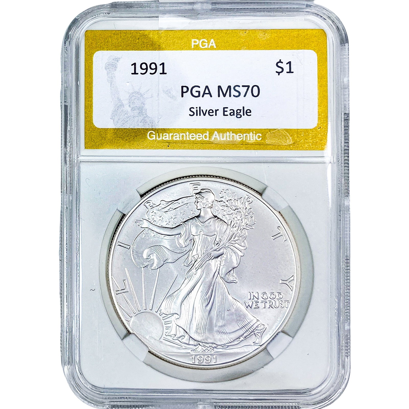 1991 Silver Eagle PGA MS70: 1991 Silver Eagle PGA MS70