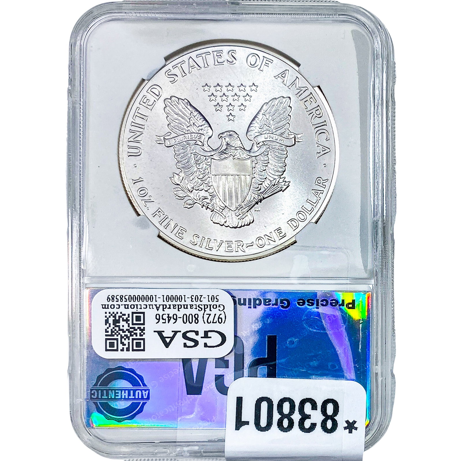 1991 Silver Eagle PGA MS70 - 2
