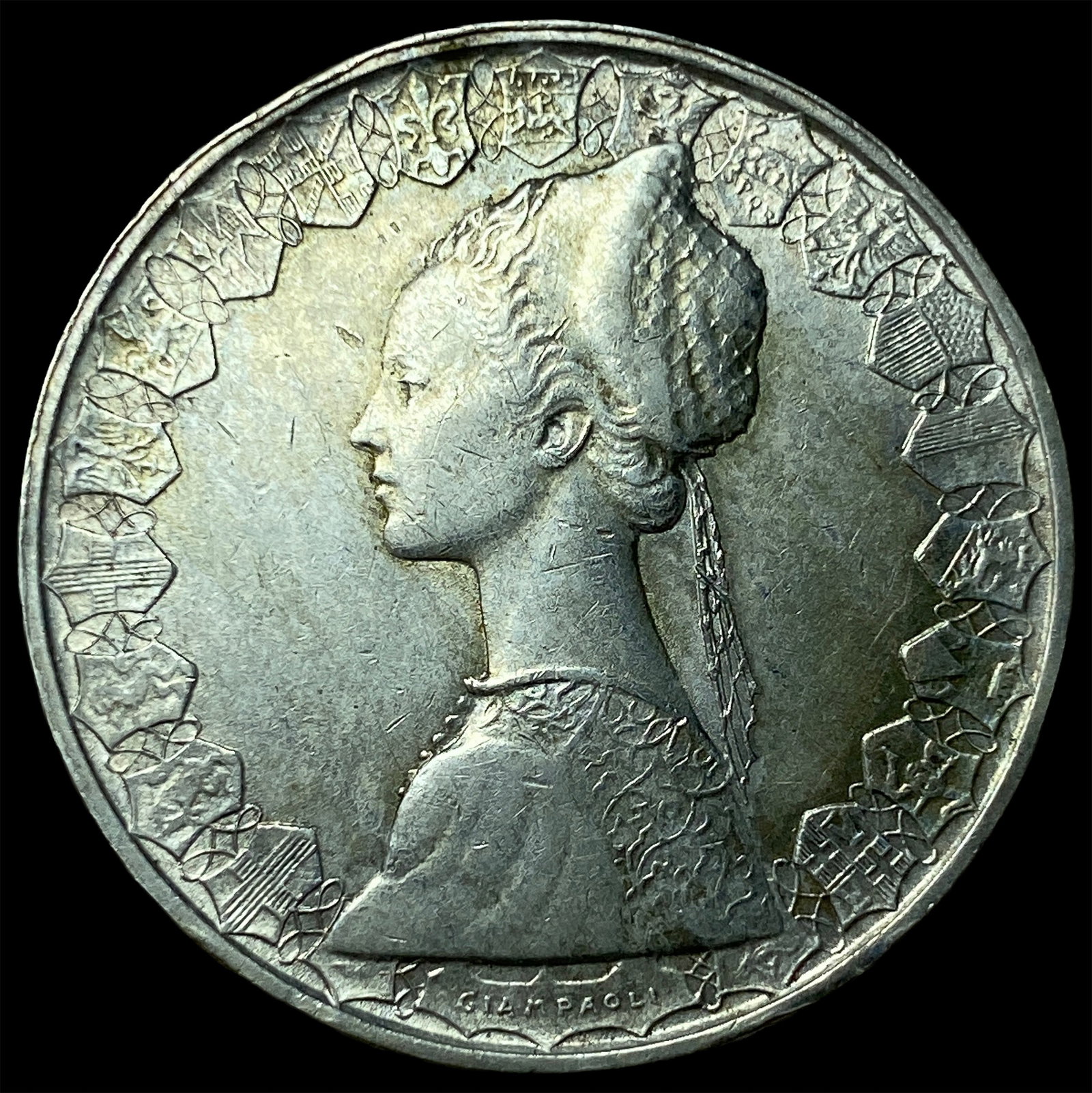 1960 Italy Silver 500 Lire (1 of 2)