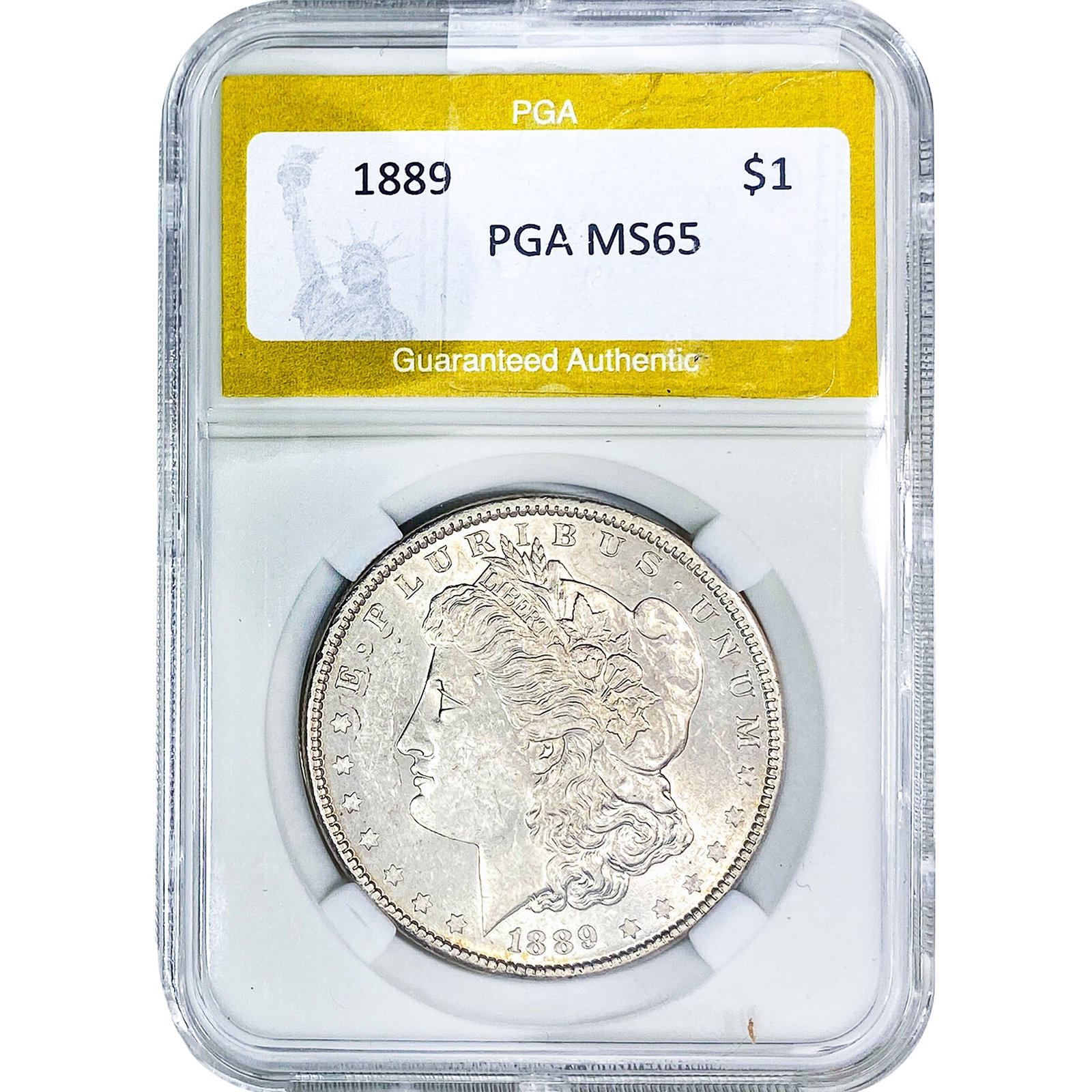 1889 Morgan Silver Dollar PGA MS65: 1889 Morgan Silver Dollar PGA MS65