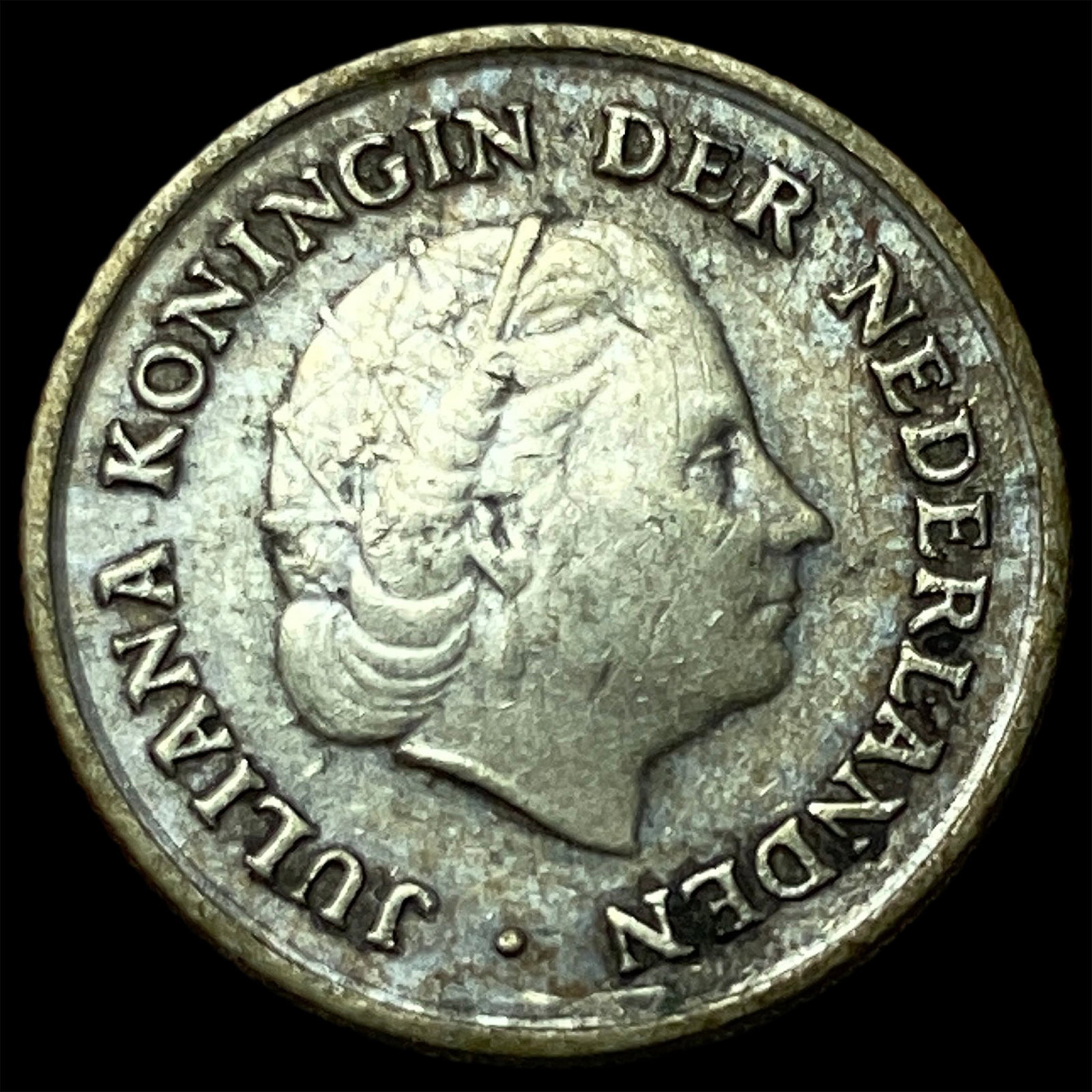 1963 Netherlands Silver 1/10 Gulden (1 of 2)