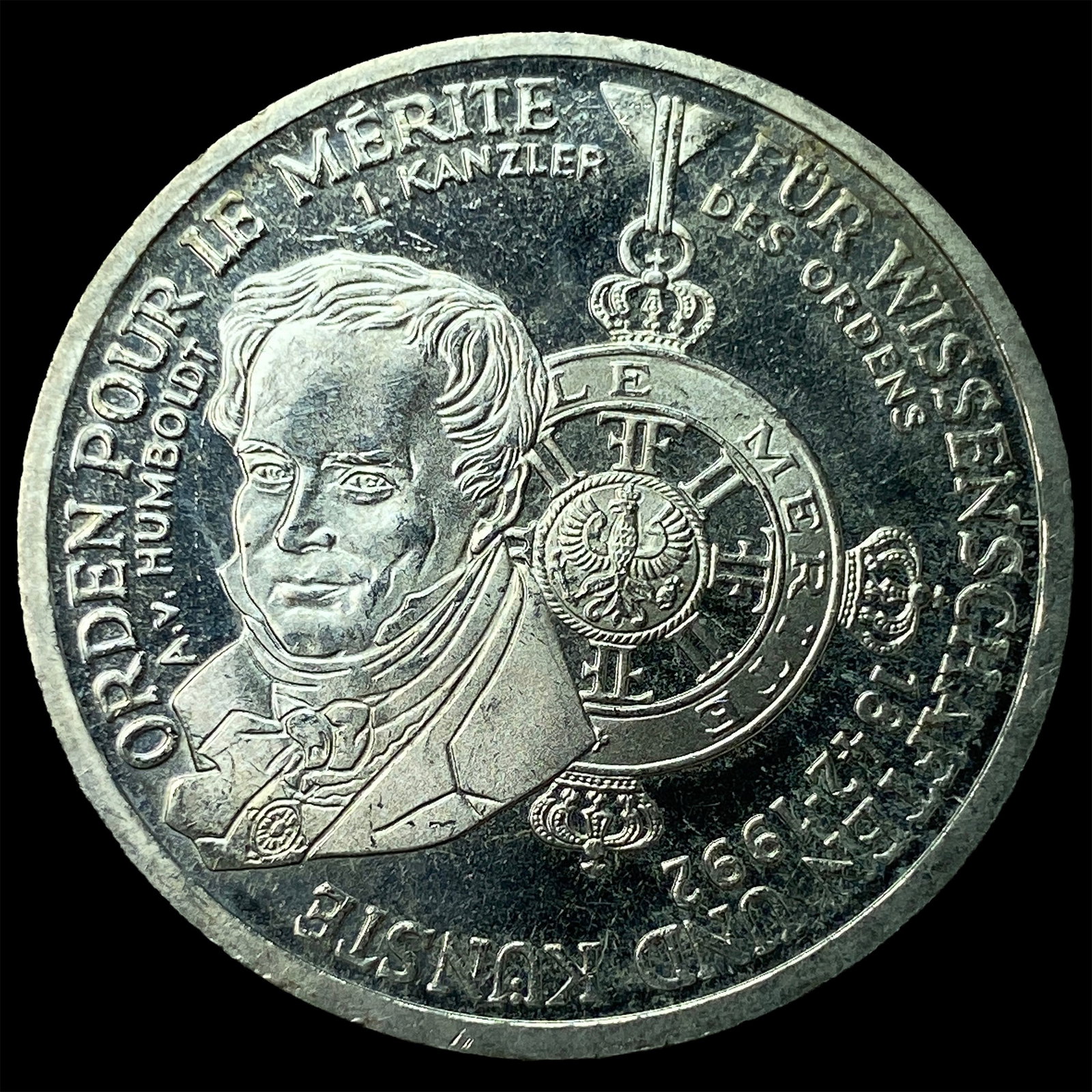 1992D Germany Silver 10 Mark: 1992D Germany Silver 10 Mark